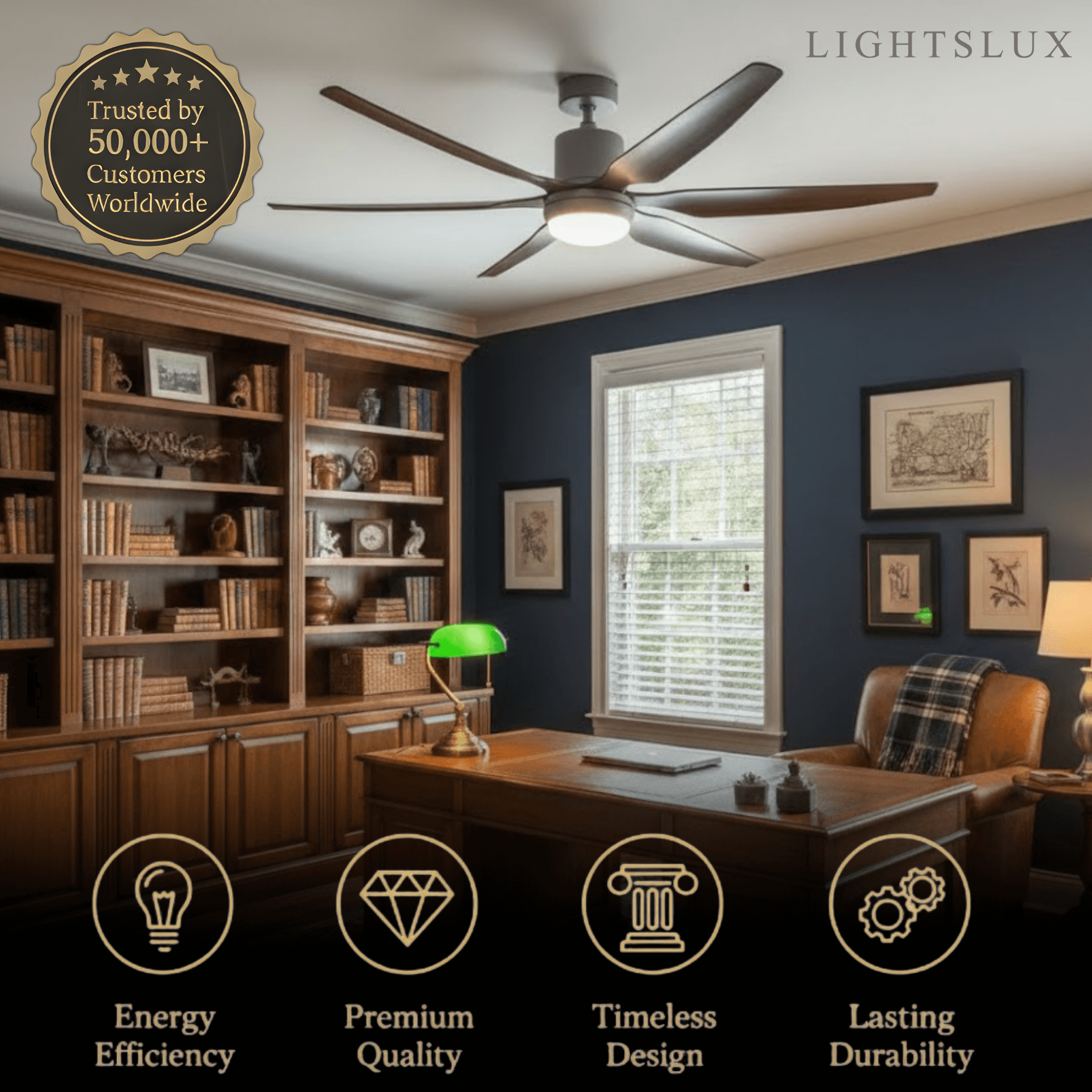 Morandia Modern Ceiling Fan Light