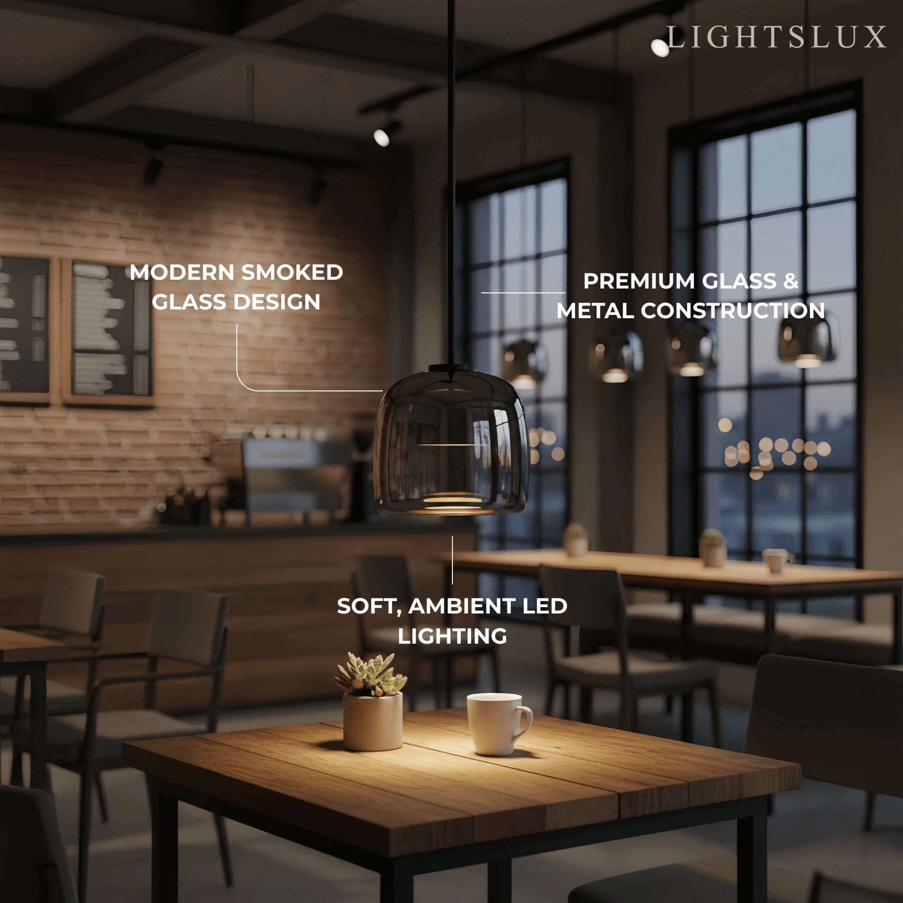 Vetro Modern Hand-Blown Pendant Lamp