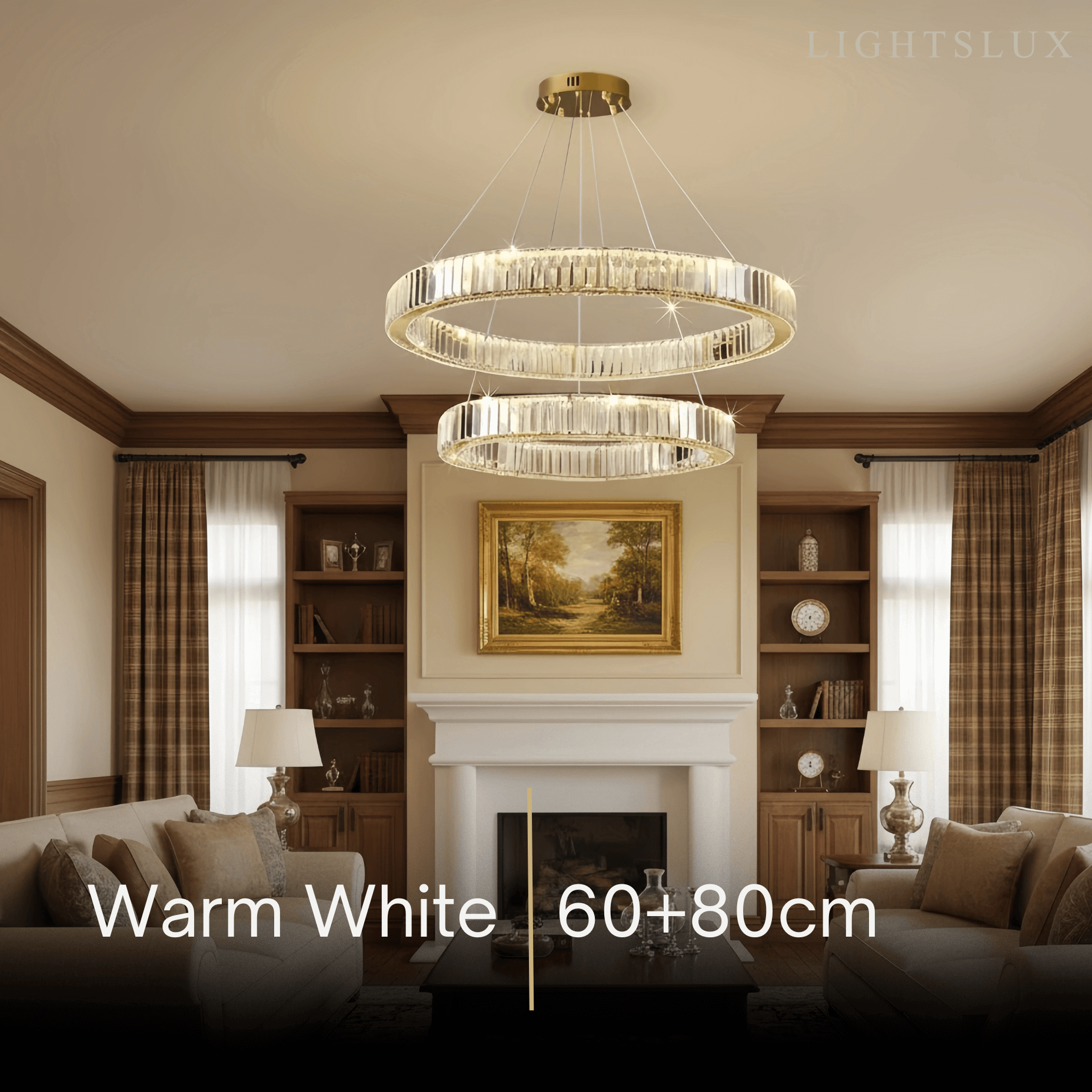 Modern Interlaced Ring Pendant Light