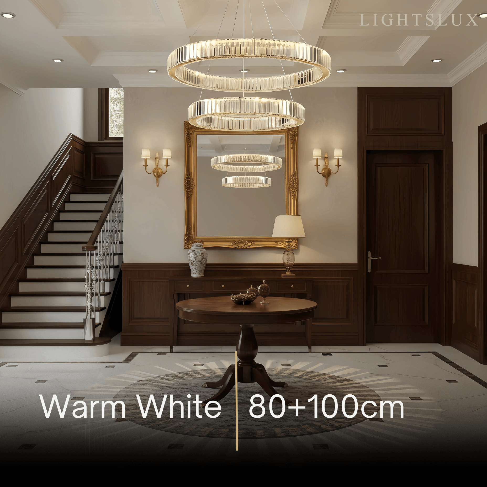 Modern Interlaced Ring Pendant Light