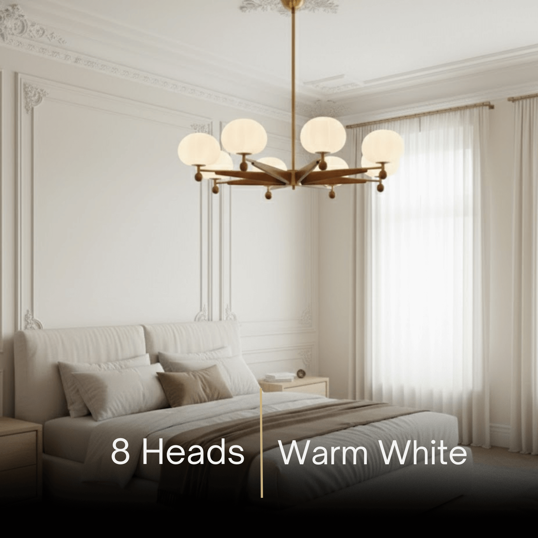 Mid-Century Modern Starburst Chandelier