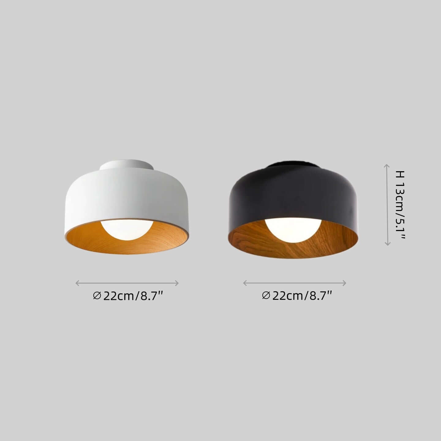 Modern Industrial Sphere Ceiling Light