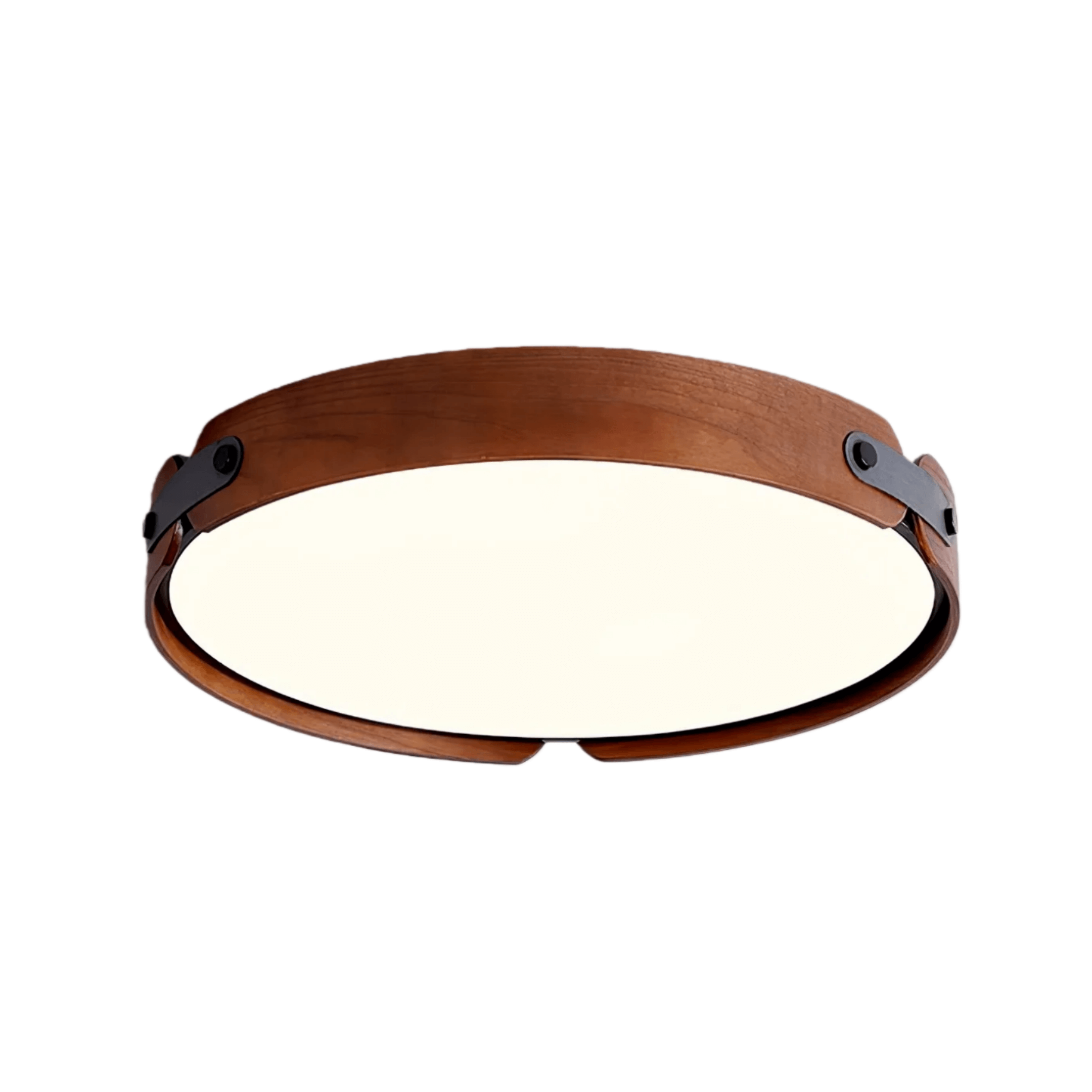 Wabi-Sabi Wood Ceiling Light – Modern LED Flush Mount Lamp