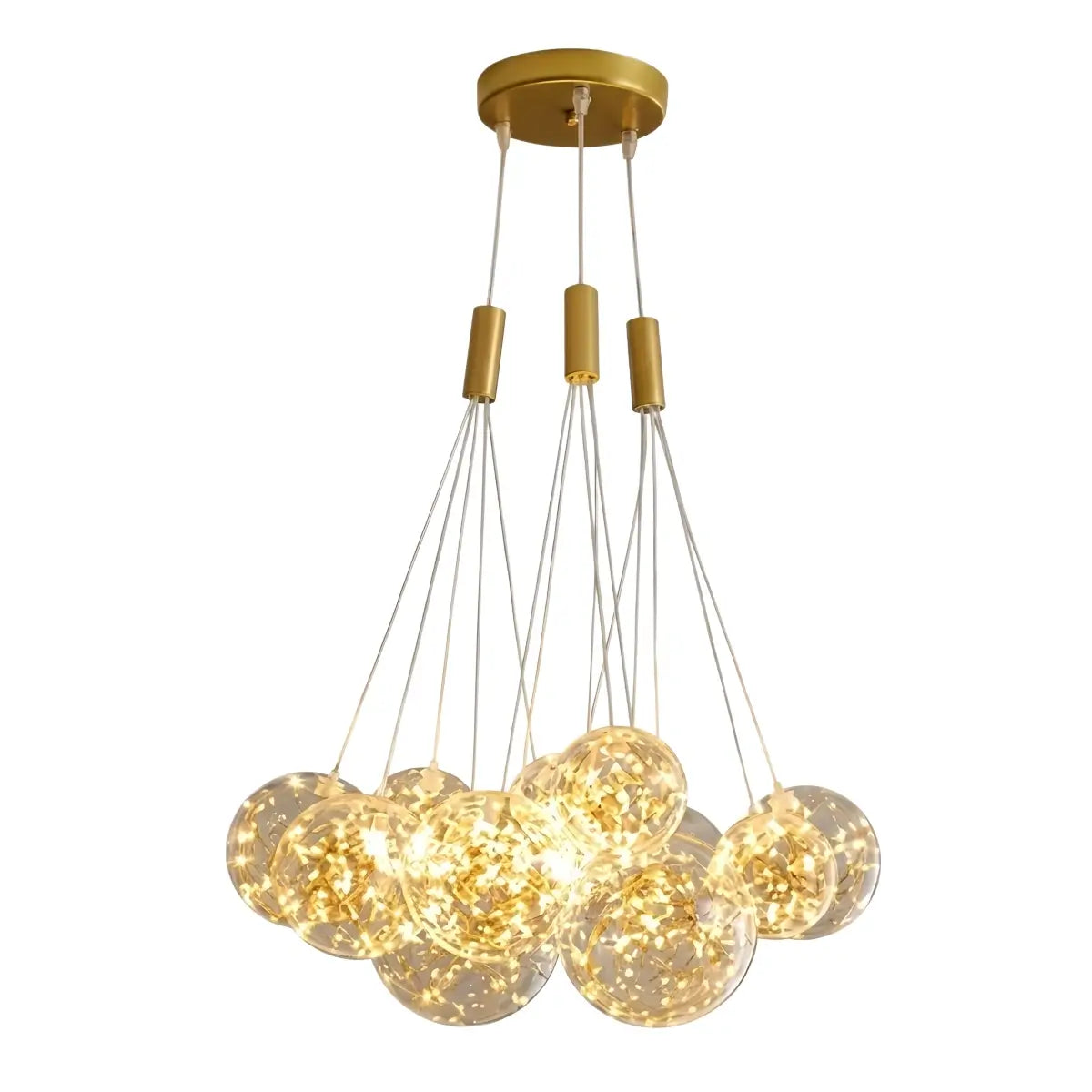 Designer Bubble Pendant Light — Clear Glass