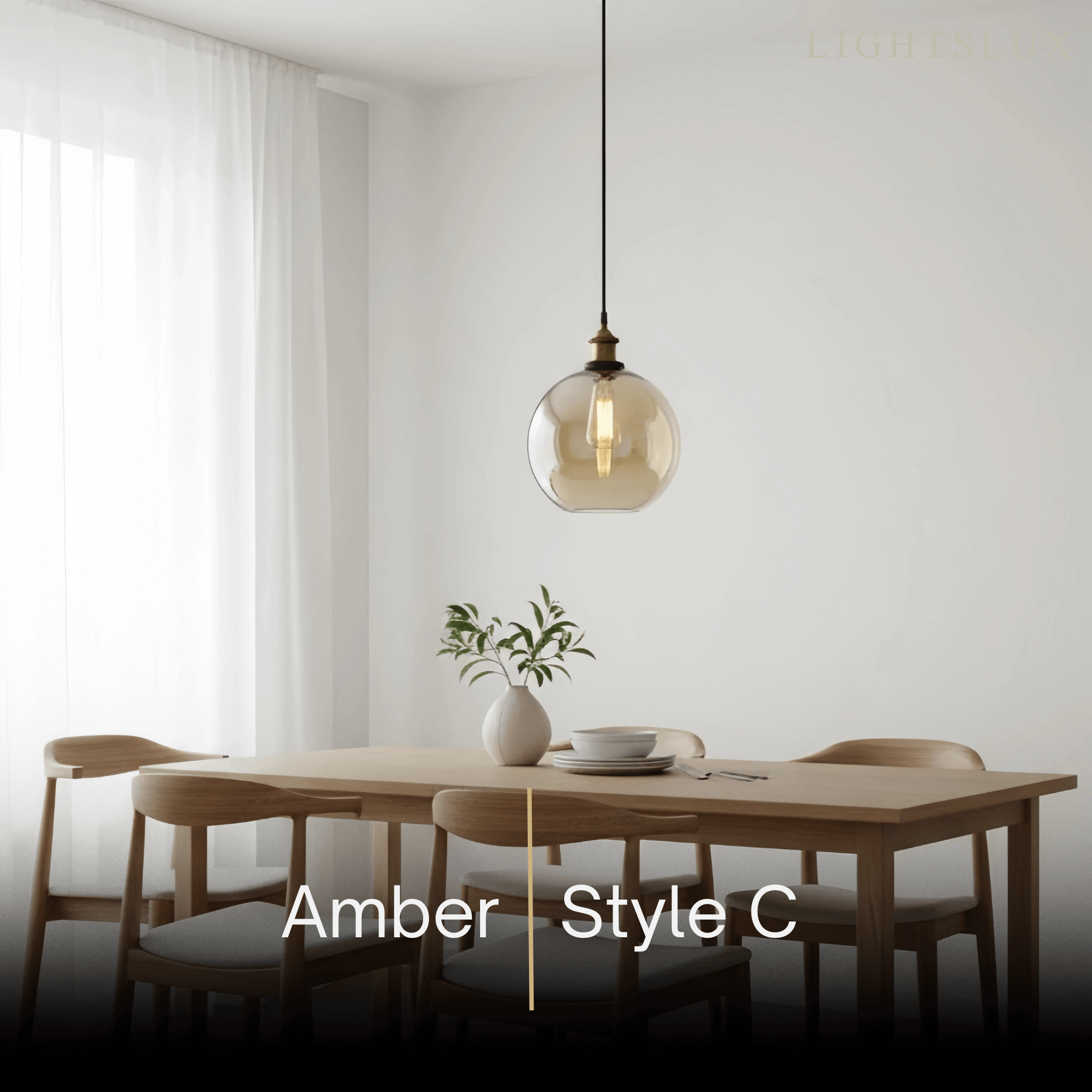Irondale Industrial Glass Pendant Light