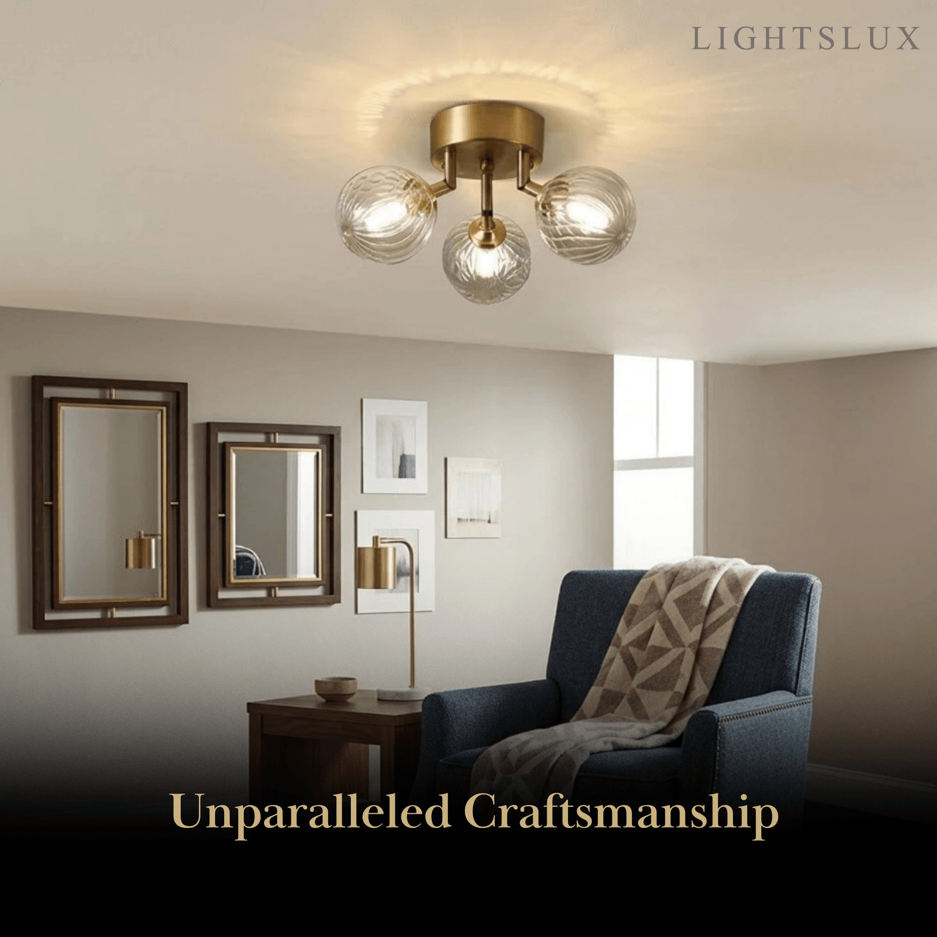 Modern_Ceiling_Light_-_Gold_Metal_Glass