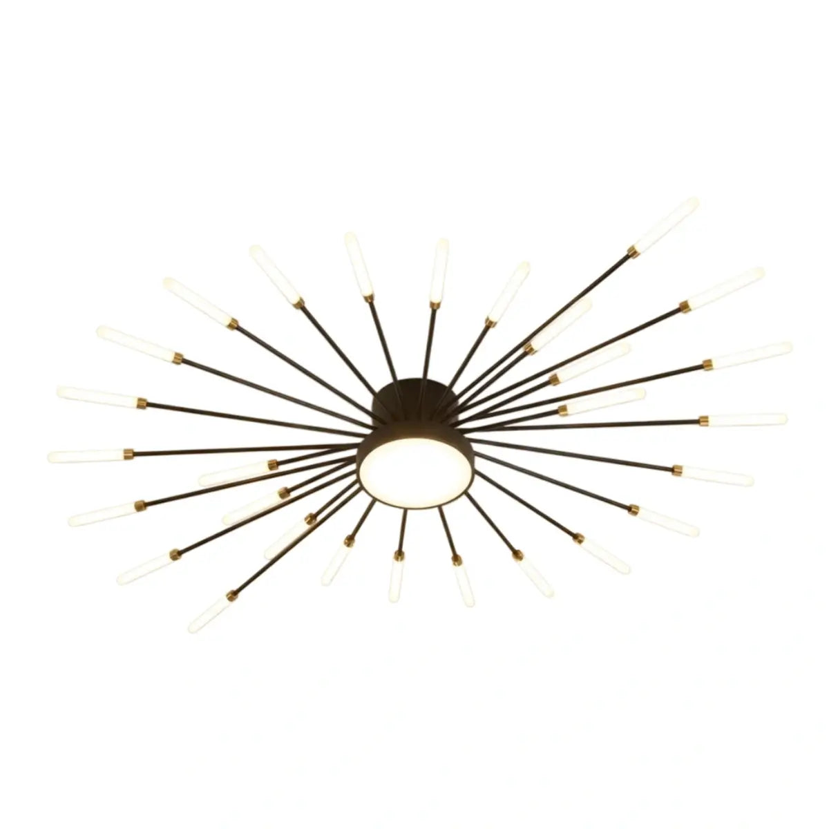 Nebula Modern Firework Ceiling Light – Gold/Black for Bedroom Dining Room Living Room