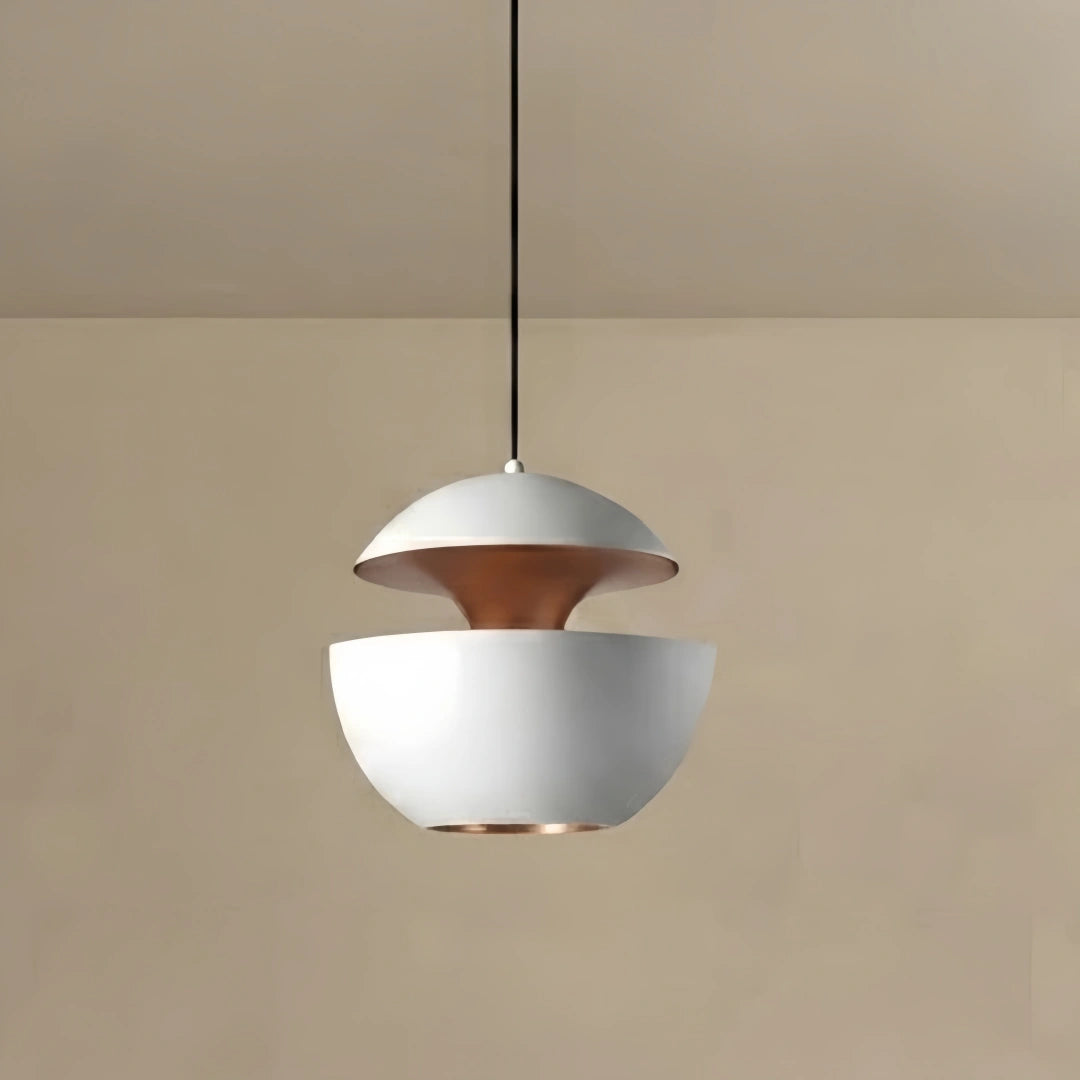 Pendant Light – Luxurious White/Black Metal for Kitchen Island