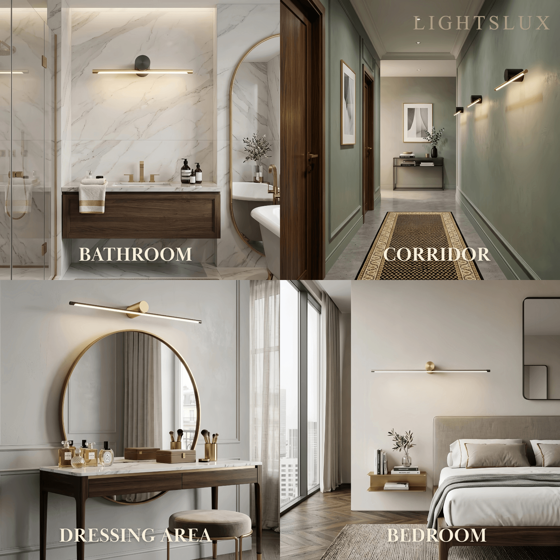 Arcato Minimalist Linear Vanity Light