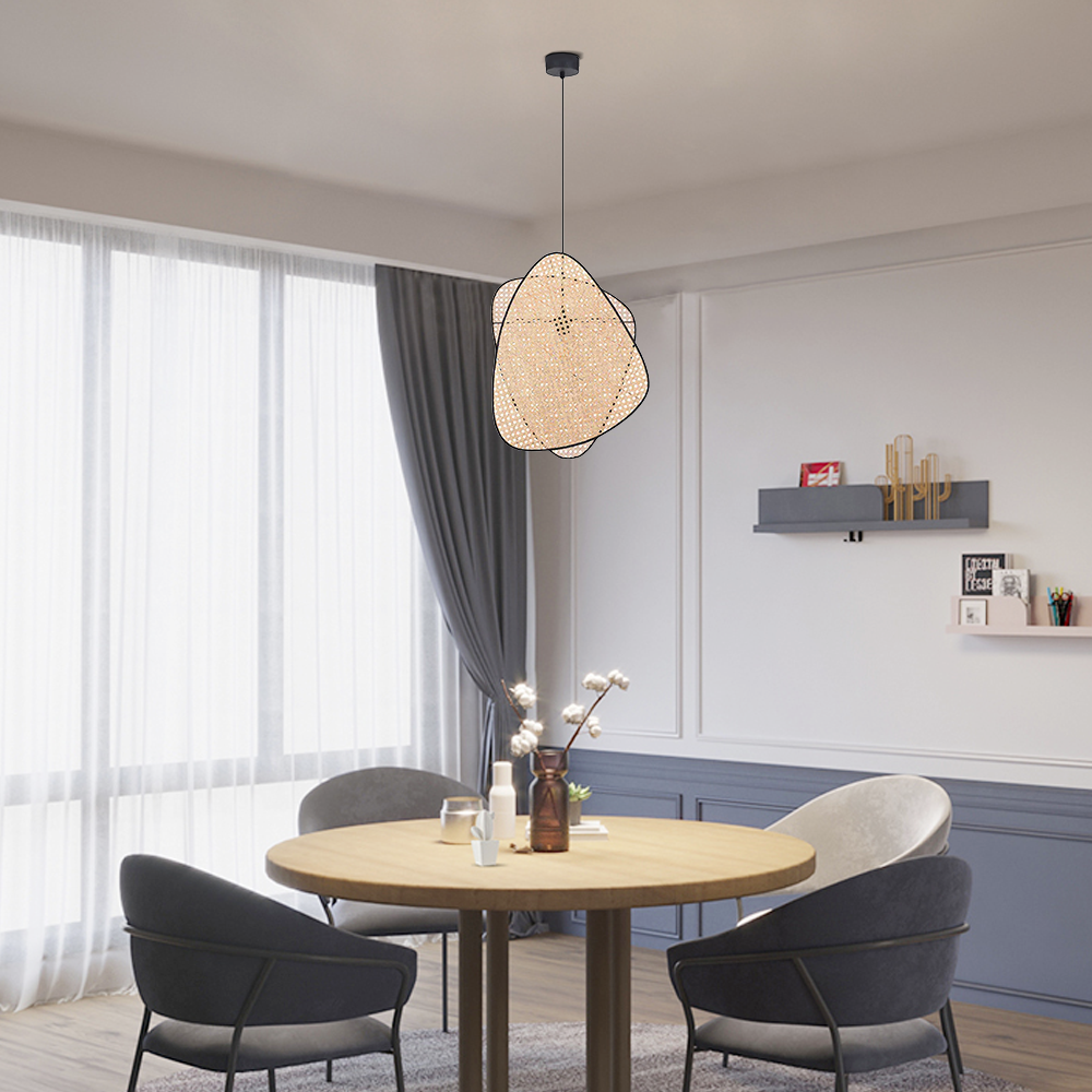 Pendant Light — Rattan & Willow Weave for Dining Room