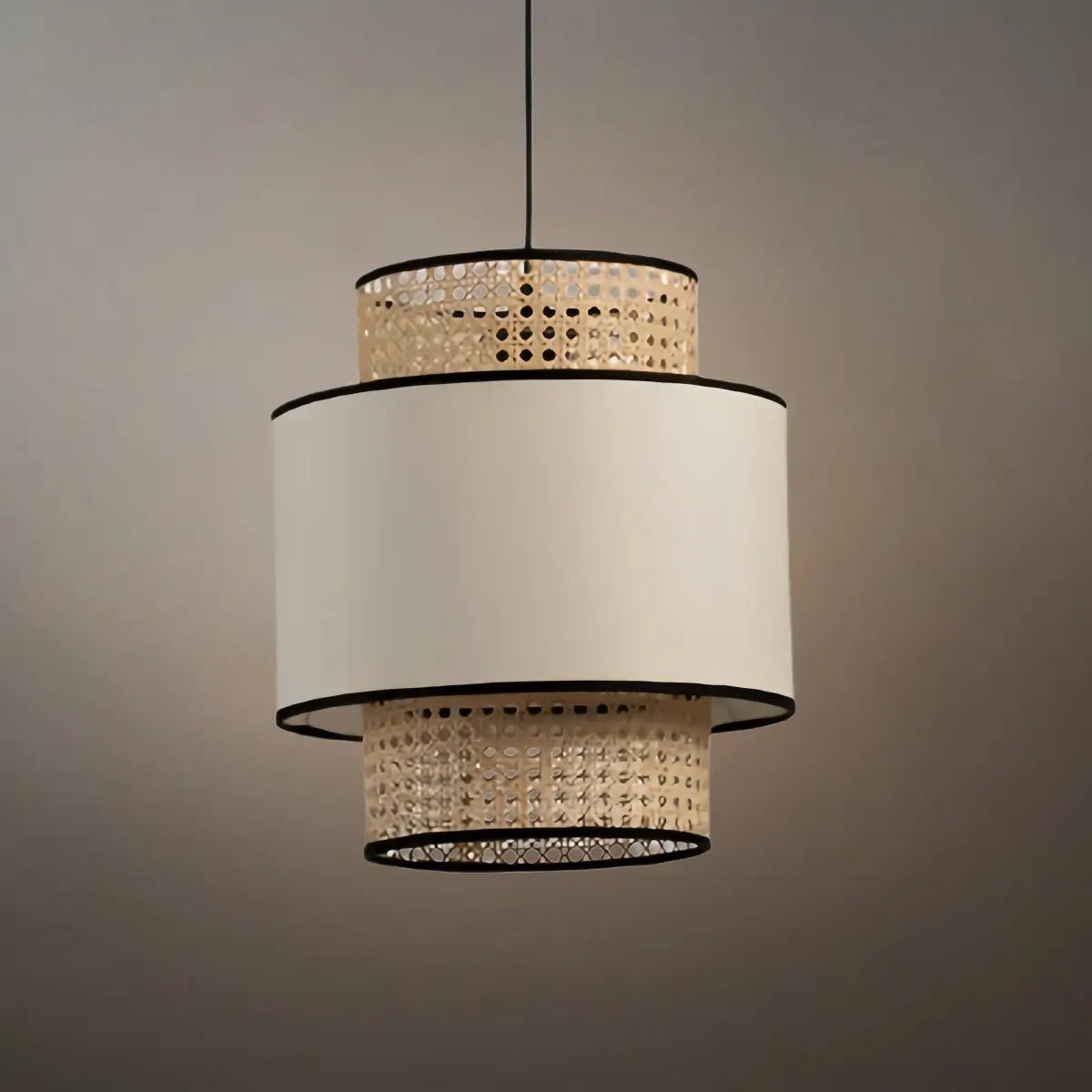 Farmhouse Pendant Light - Fabric