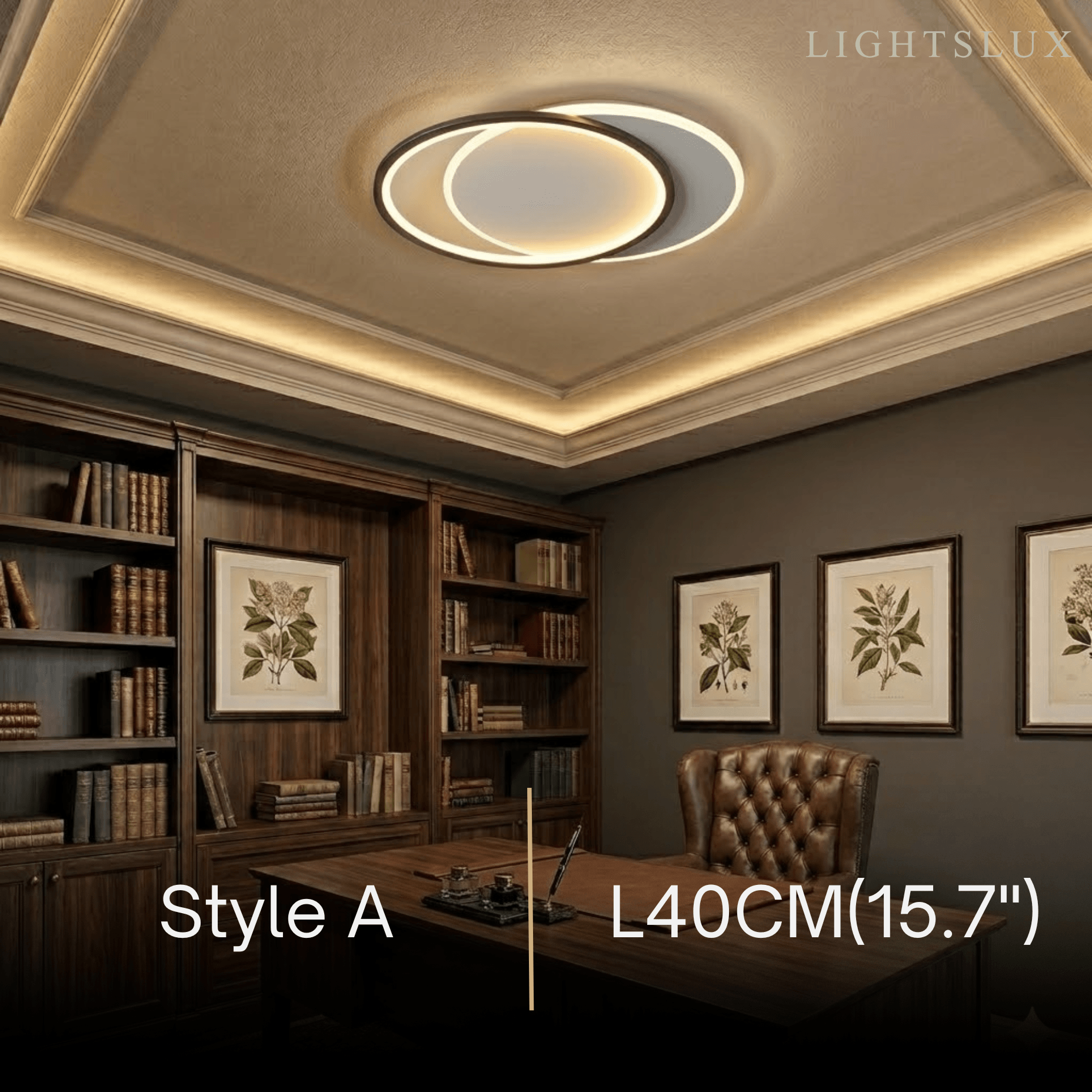 Ceiling Light – Metal & Acrylic Geometric Design