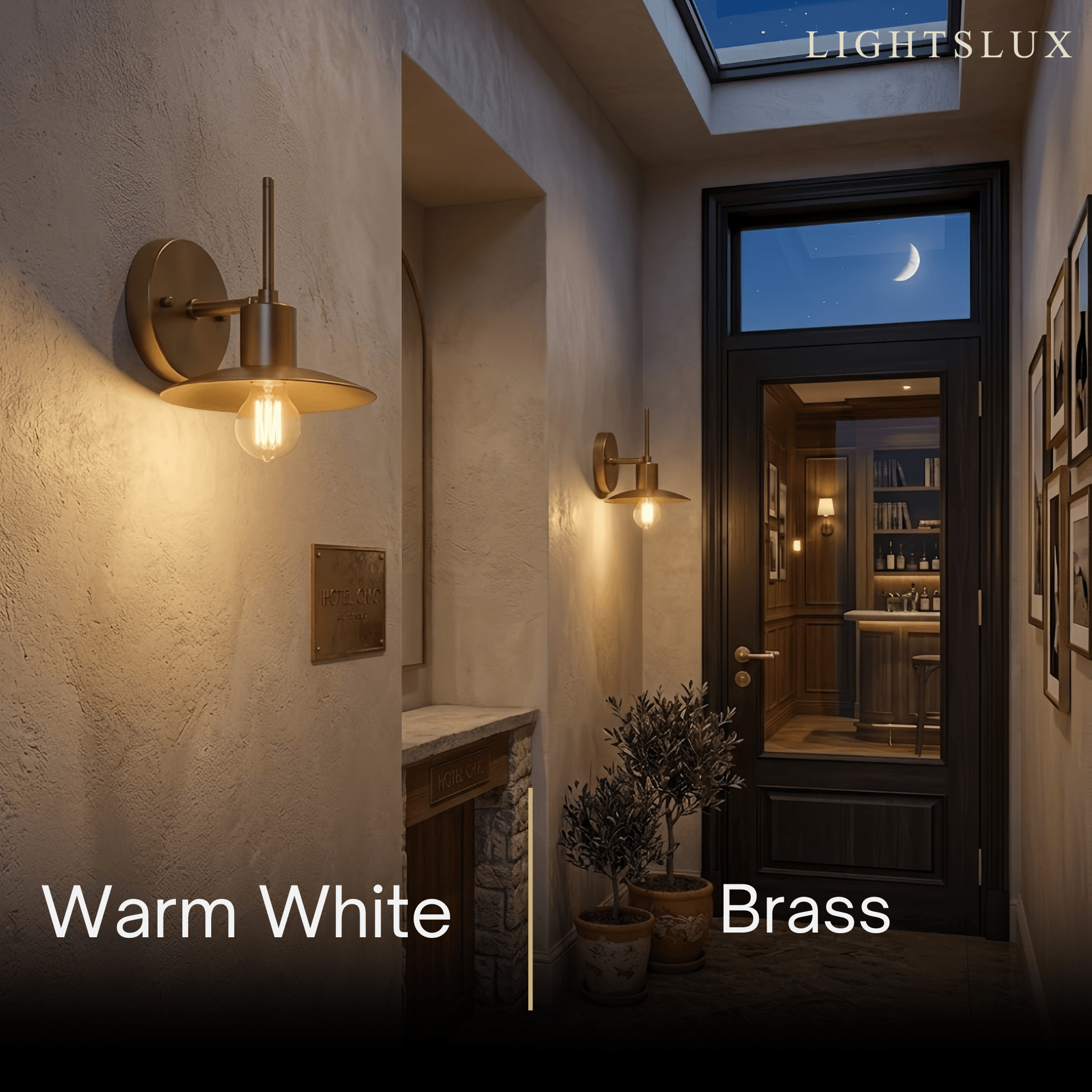 Irondale Retro Wall Lamp--Stainless Steel Gold for Outdoor