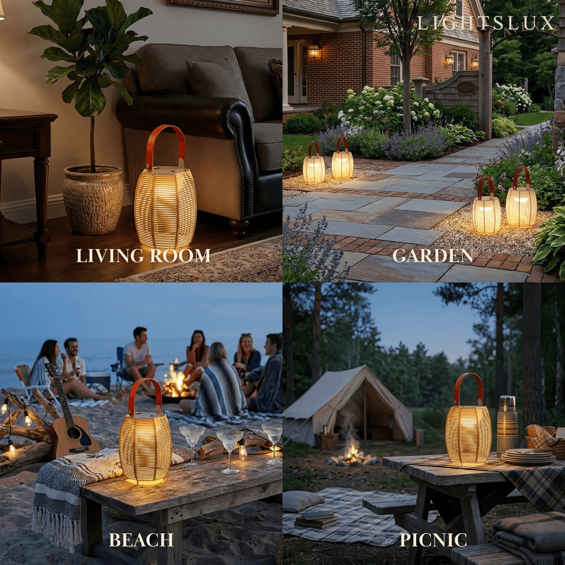 Solara Farmhouse Outdoor Floor Lamp--Fiber for Outdoor
