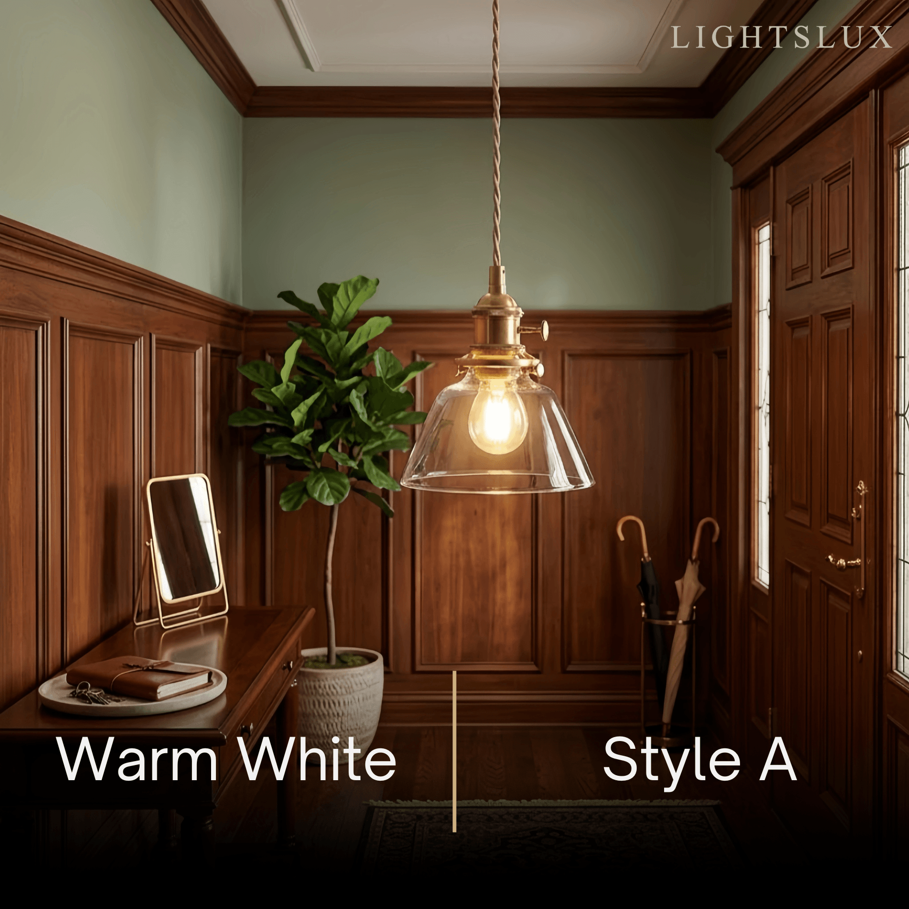 Vivara Vintage Glass Pendant Light