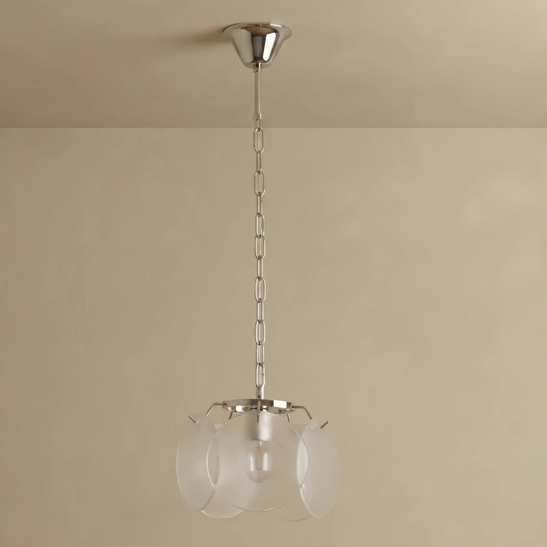 Pendant Light — Hand-Dyed Glass & Metal with Multi-Color for Dining Room