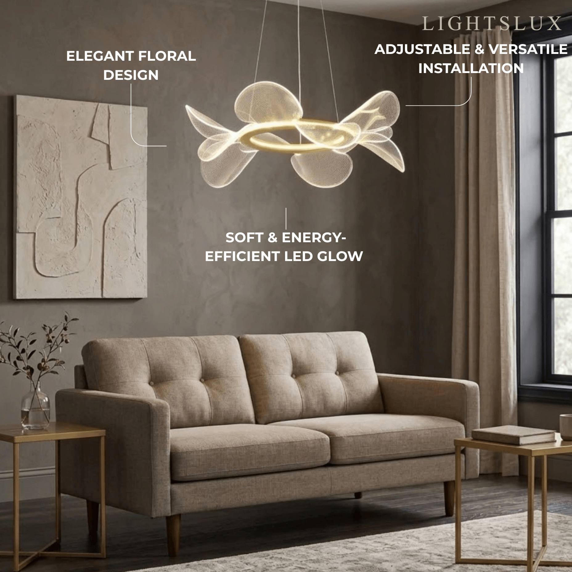 Modern Acrylic Chandelier