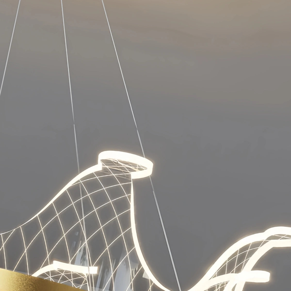 Excelis Modern Gold Chandelier