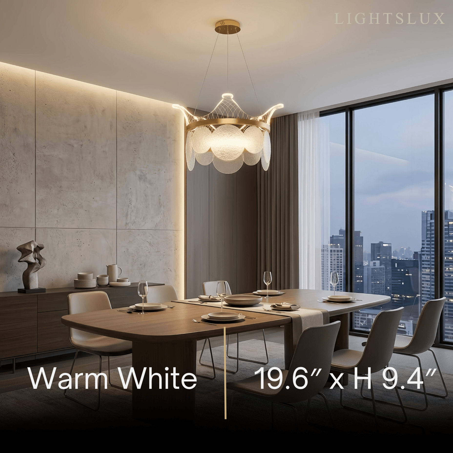 Modern Gold Chandelier