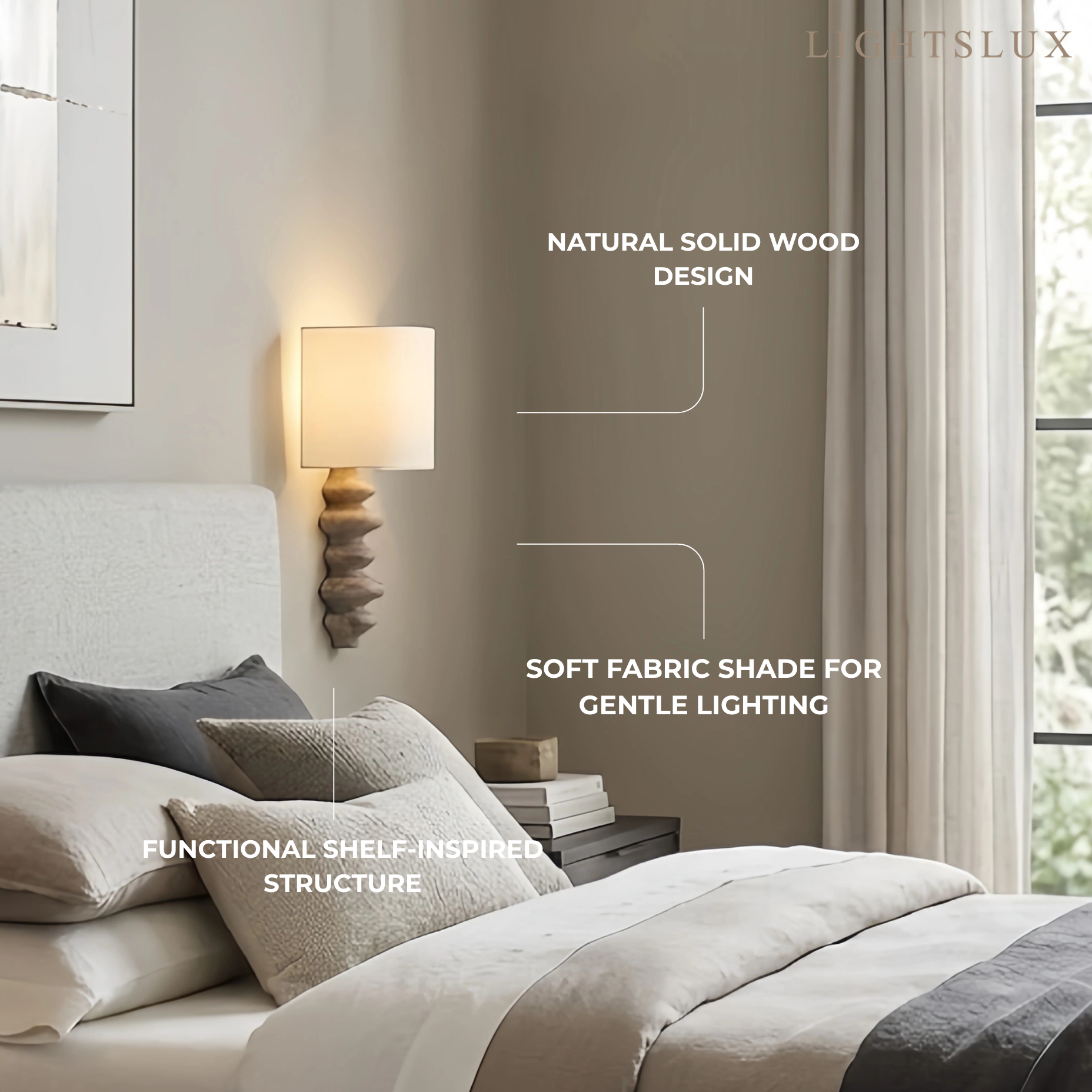 Art Fabric Sconce Wall Lamp