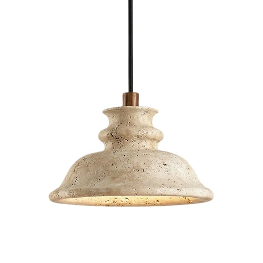Strata Modern Travertine Pendant Light