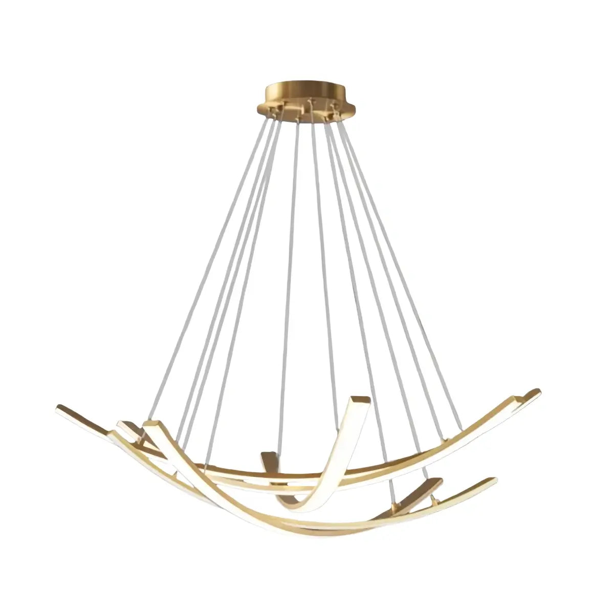 Modern Minimalist Chandelier — Brass Gold