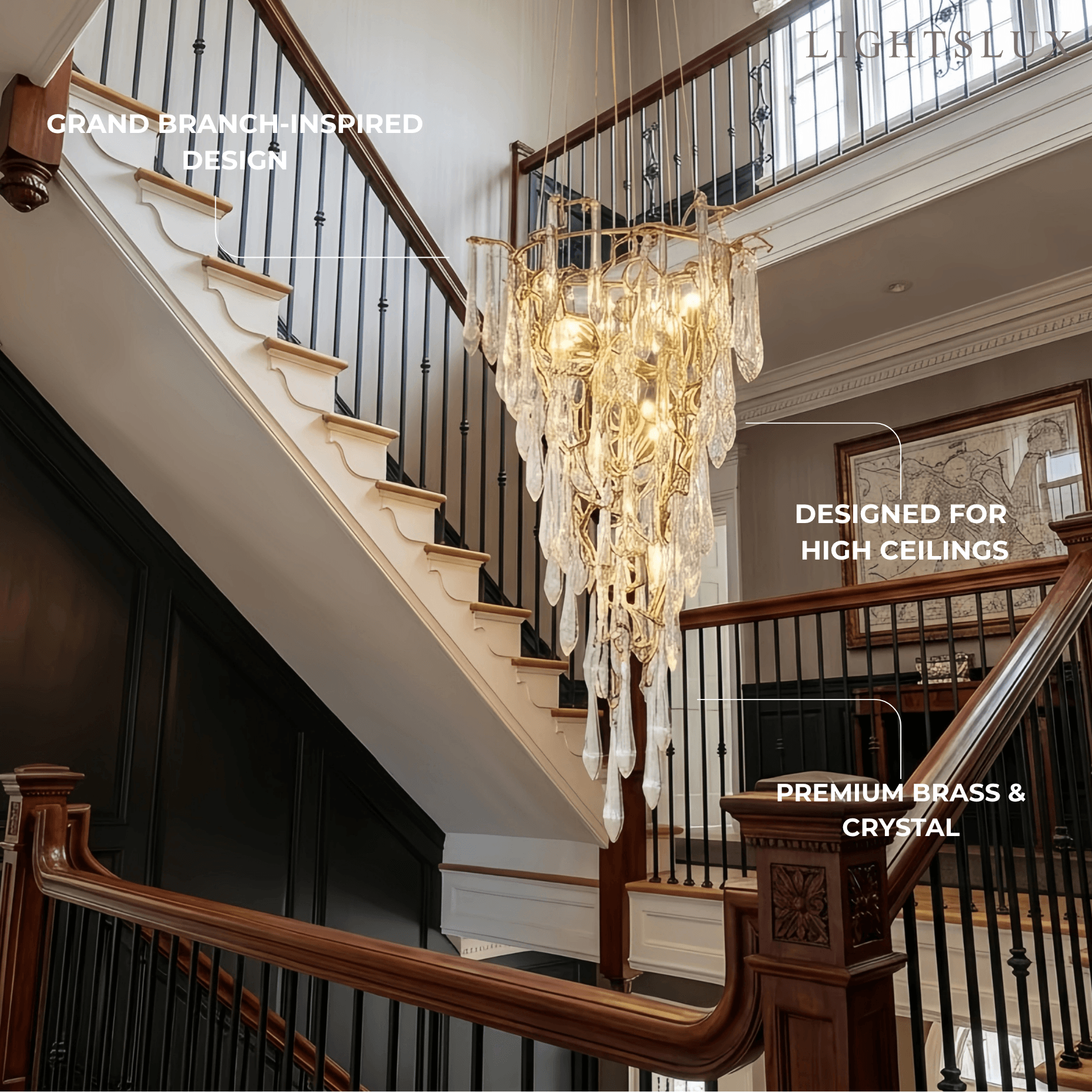 Excelis Luxury Branch Chandelier
