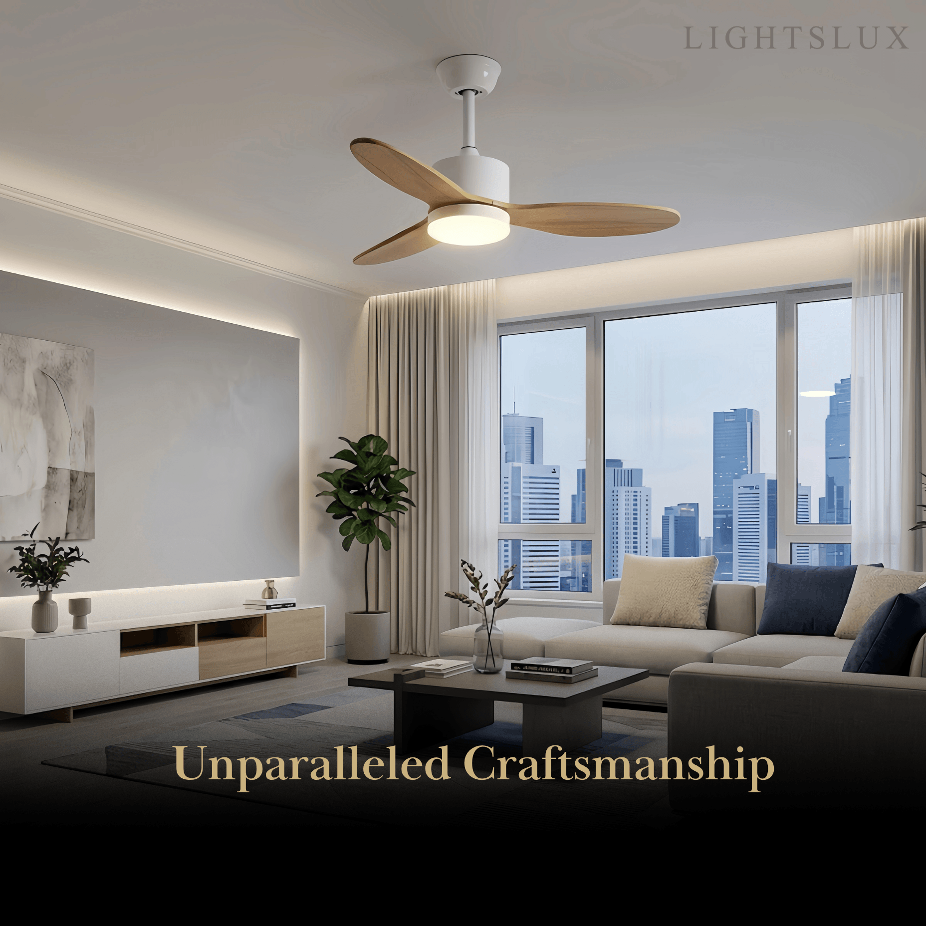 Vivara Minimalist Ceiling Fan Light