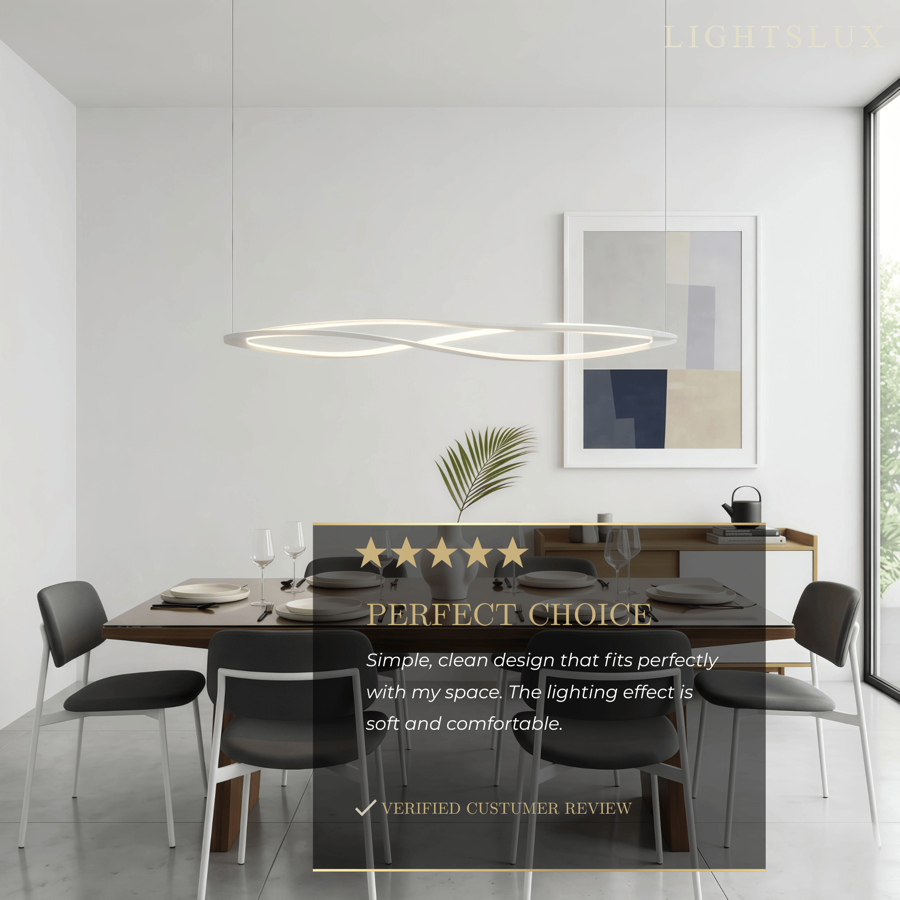 Arcato Art Deco Helix Pendant Light – Black/White Aluminum for Dining Room / Staircase
