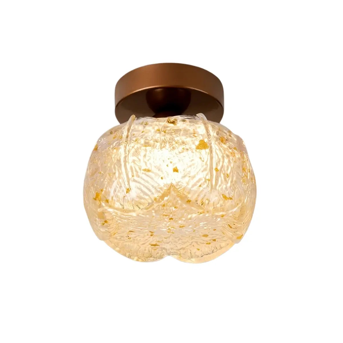 Vivara Modern Flush Mount Ceiling Light -- Metal & Resin Floral for Hallway Bathroom
