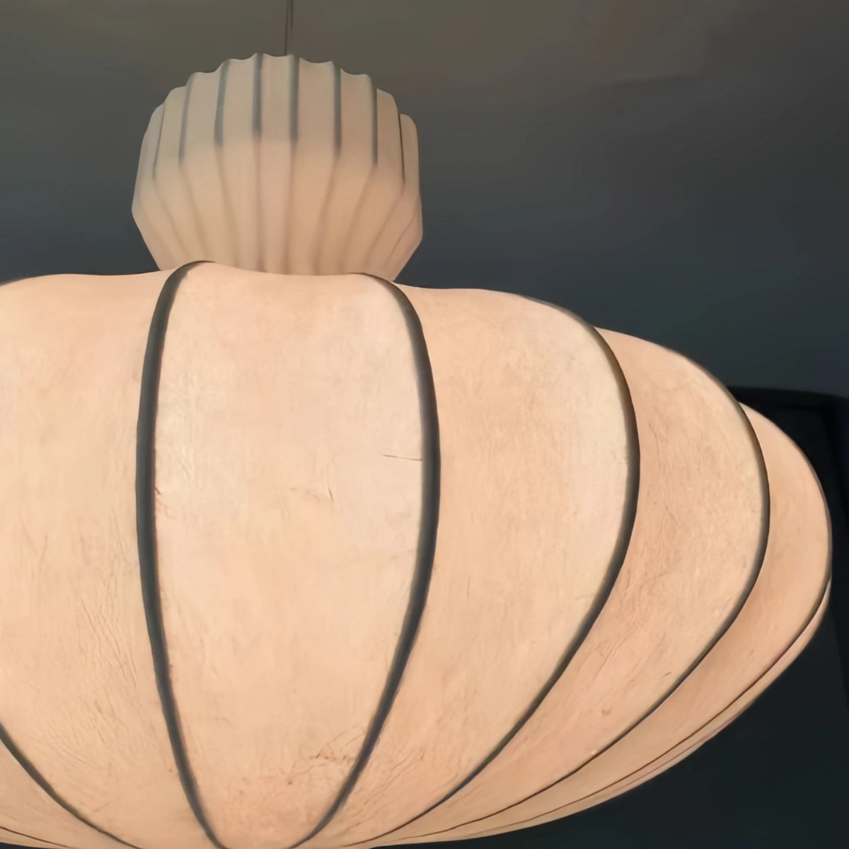 Crema Minimalist Silk Pendant Light