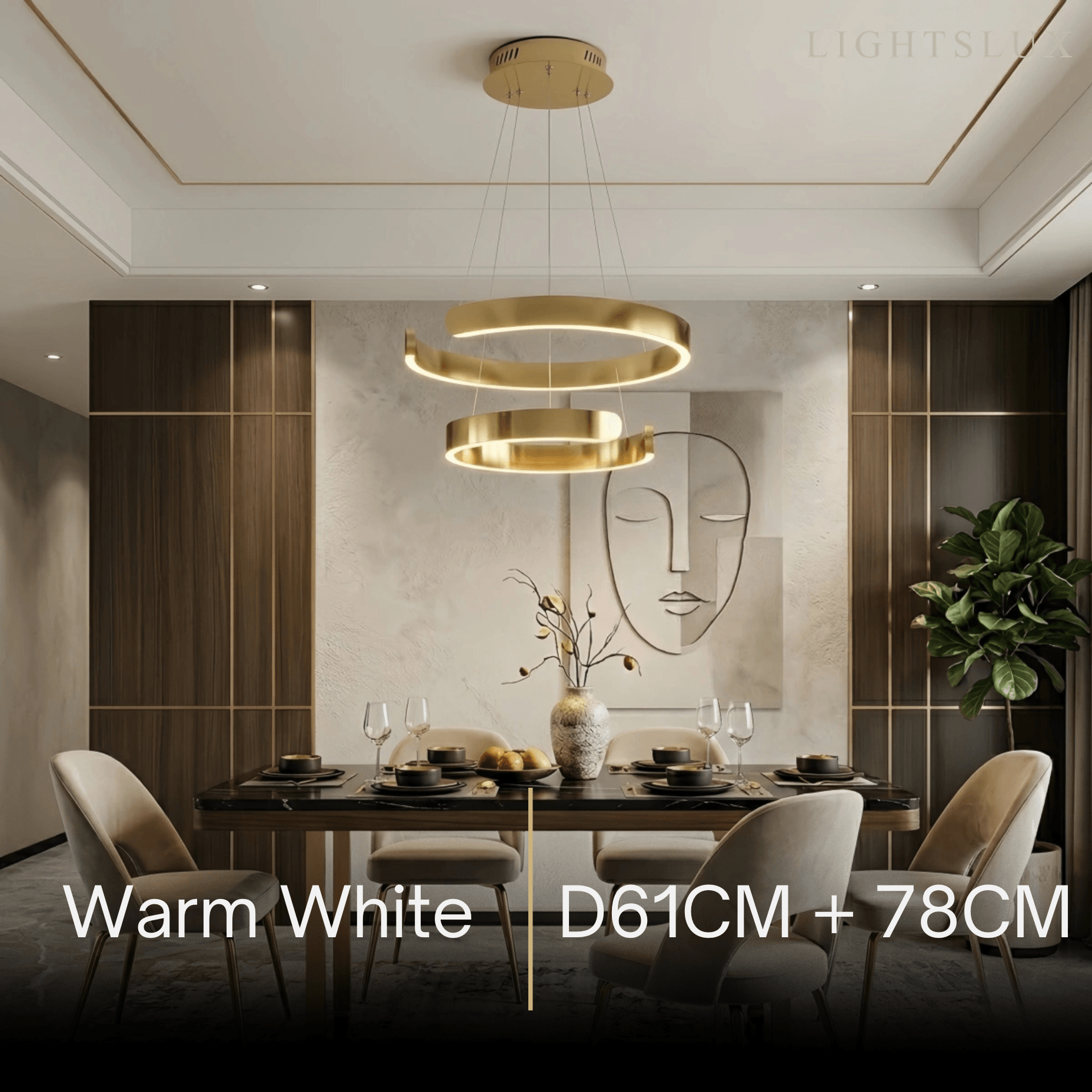 Vivara Modern Tiered Circular Chandelier