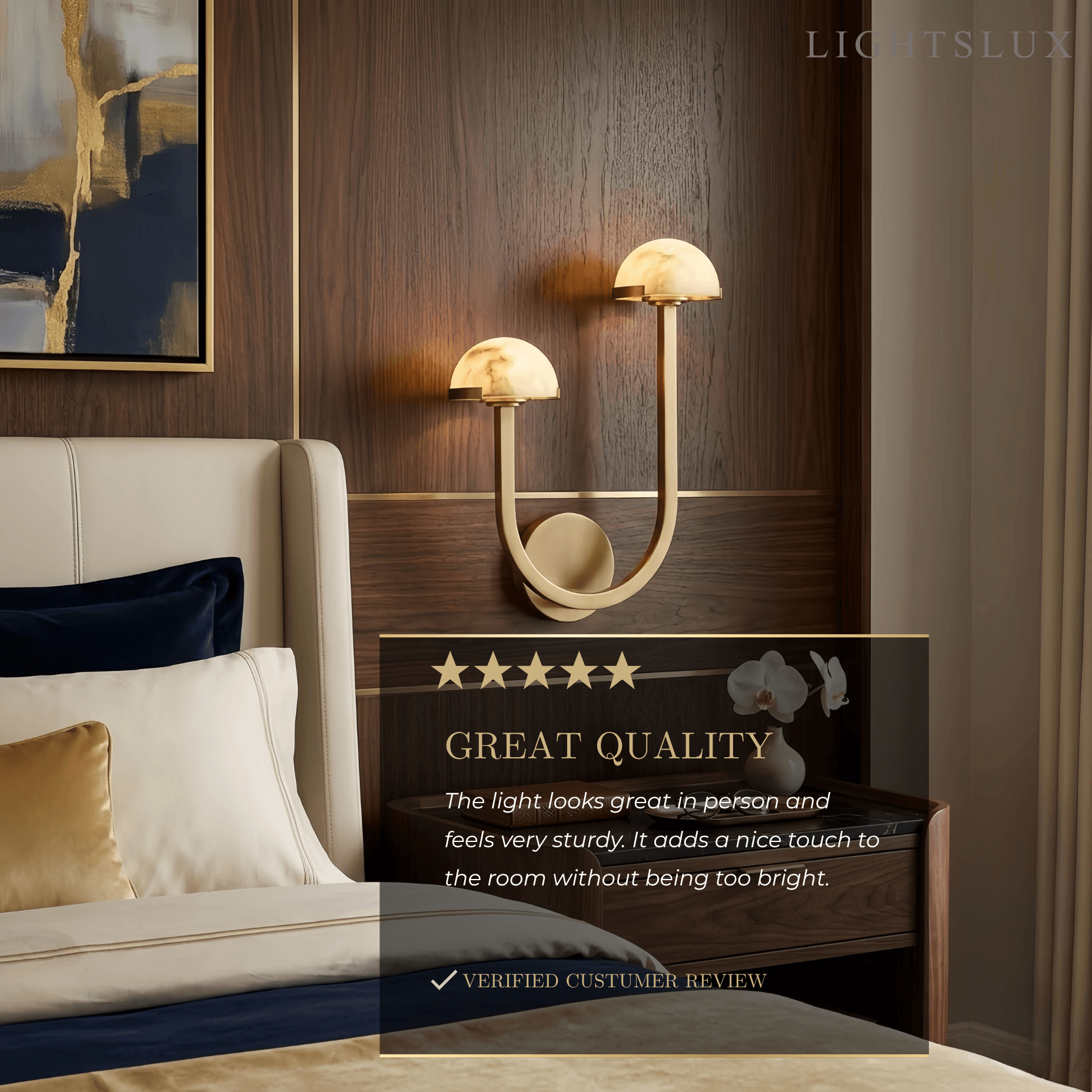 Alba Modern Double Wall Light