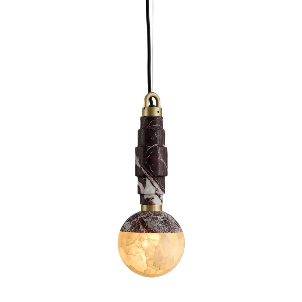 Alba Minimalist Marble Alabaster Pendant Lamp