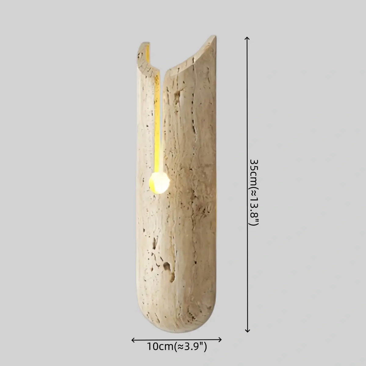 Strata Natural Travertine Wall Light