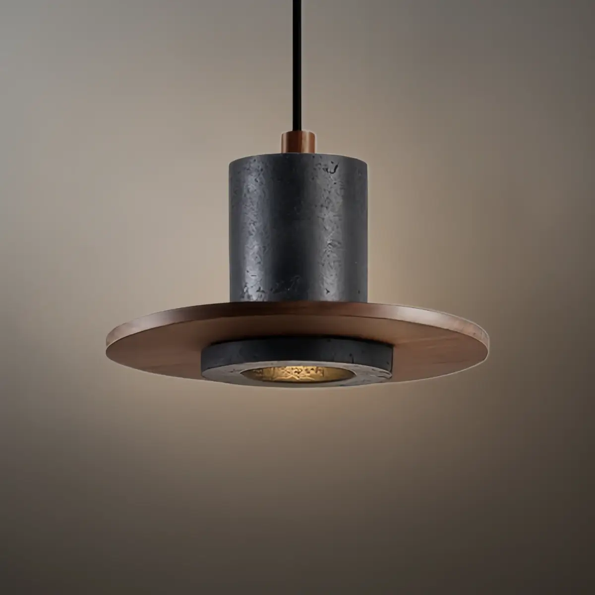 Strata Minimalist Travertine Pendant Light