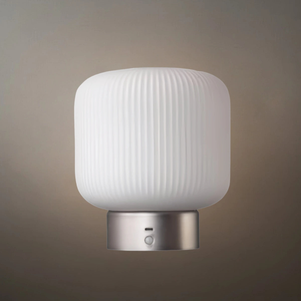 Crema Light Table Lamp -- Metal & Frosted Glass with Touch & Human Induction for Bedroom Living Room