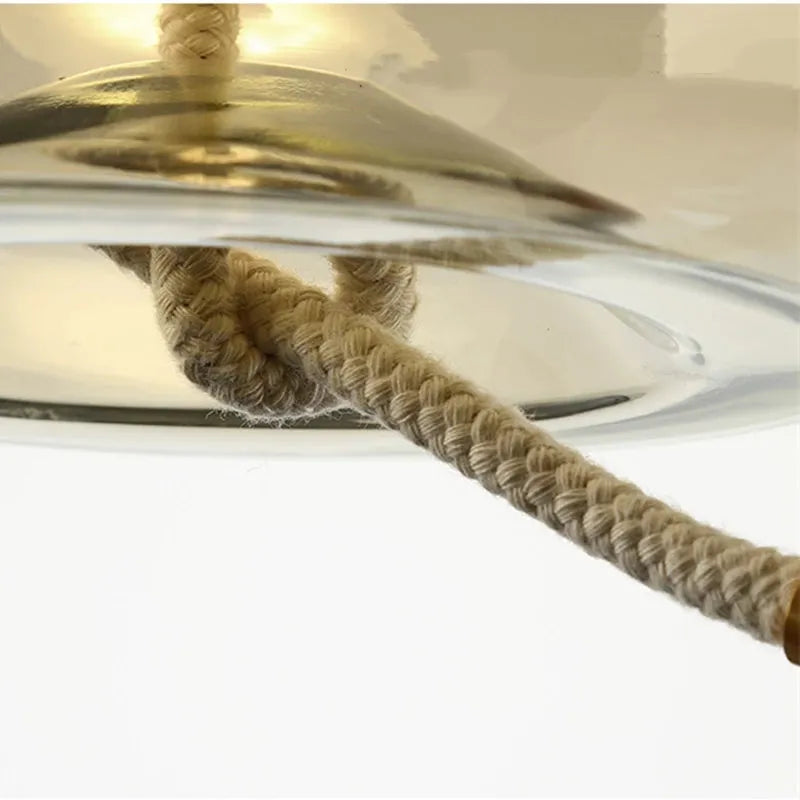 Modern Blue/Amber Pendant Light