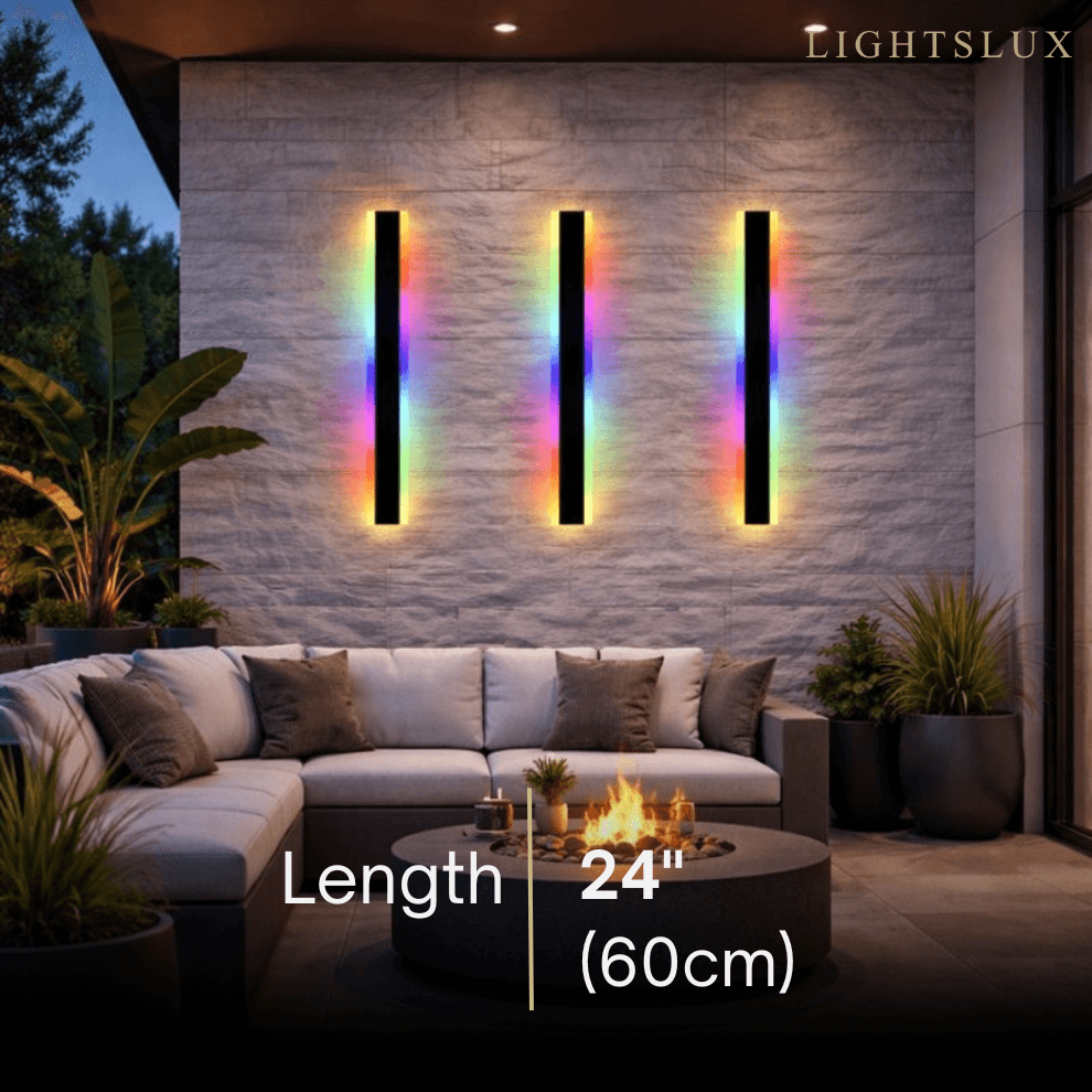 Outdoor LED Wall Light (RGB) — Available in 8 Sizes
