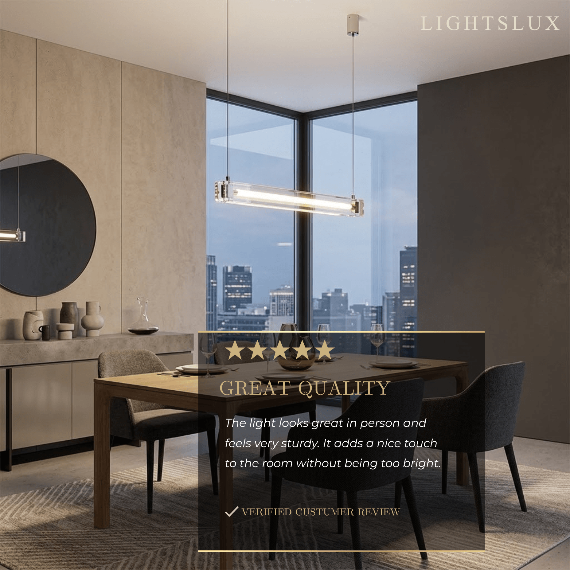 Arcato Minimalist Linear Pendant Light