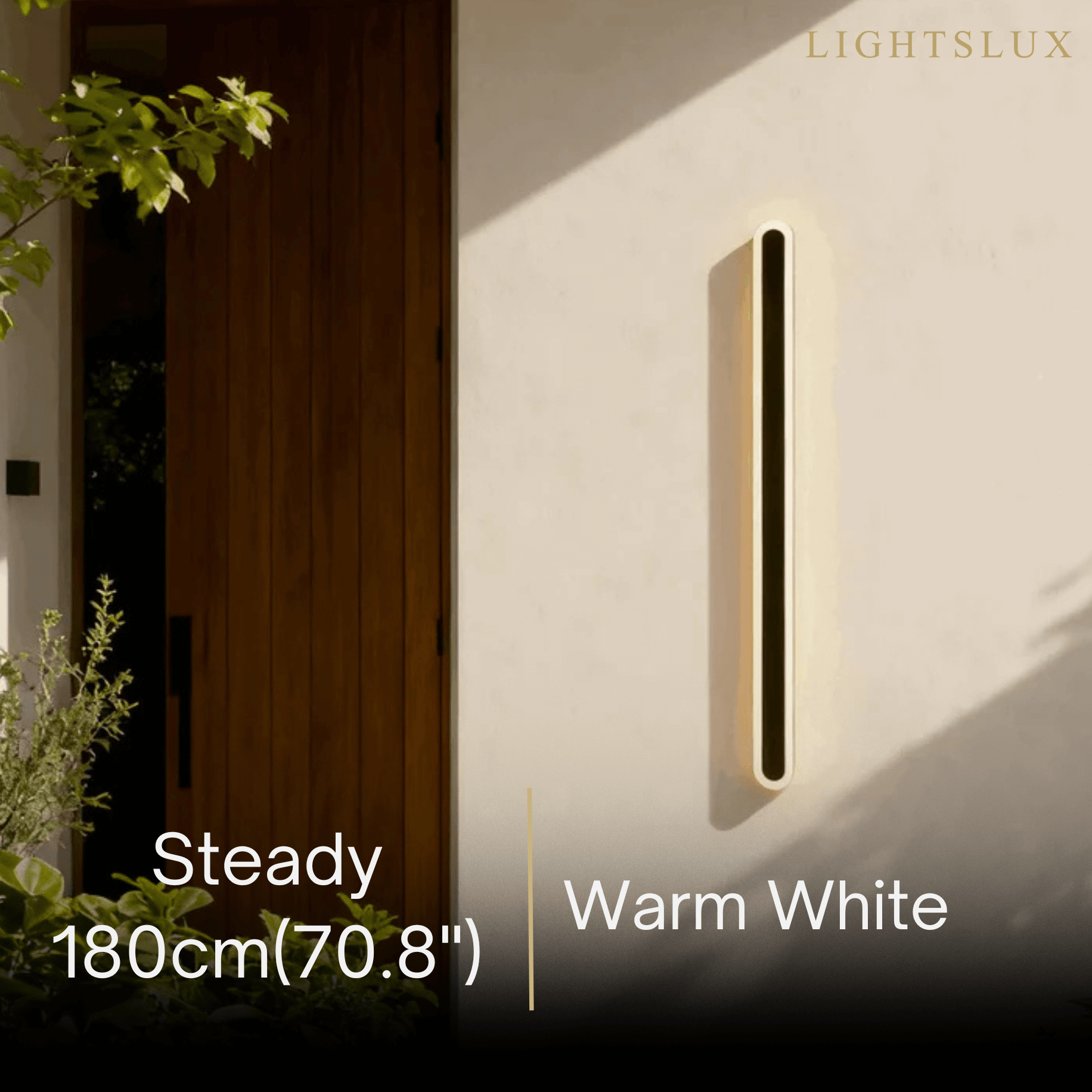 Arcato Modern Linear Outdoor Wall Lamp – Sensor Light for Indoor/Outdoor
