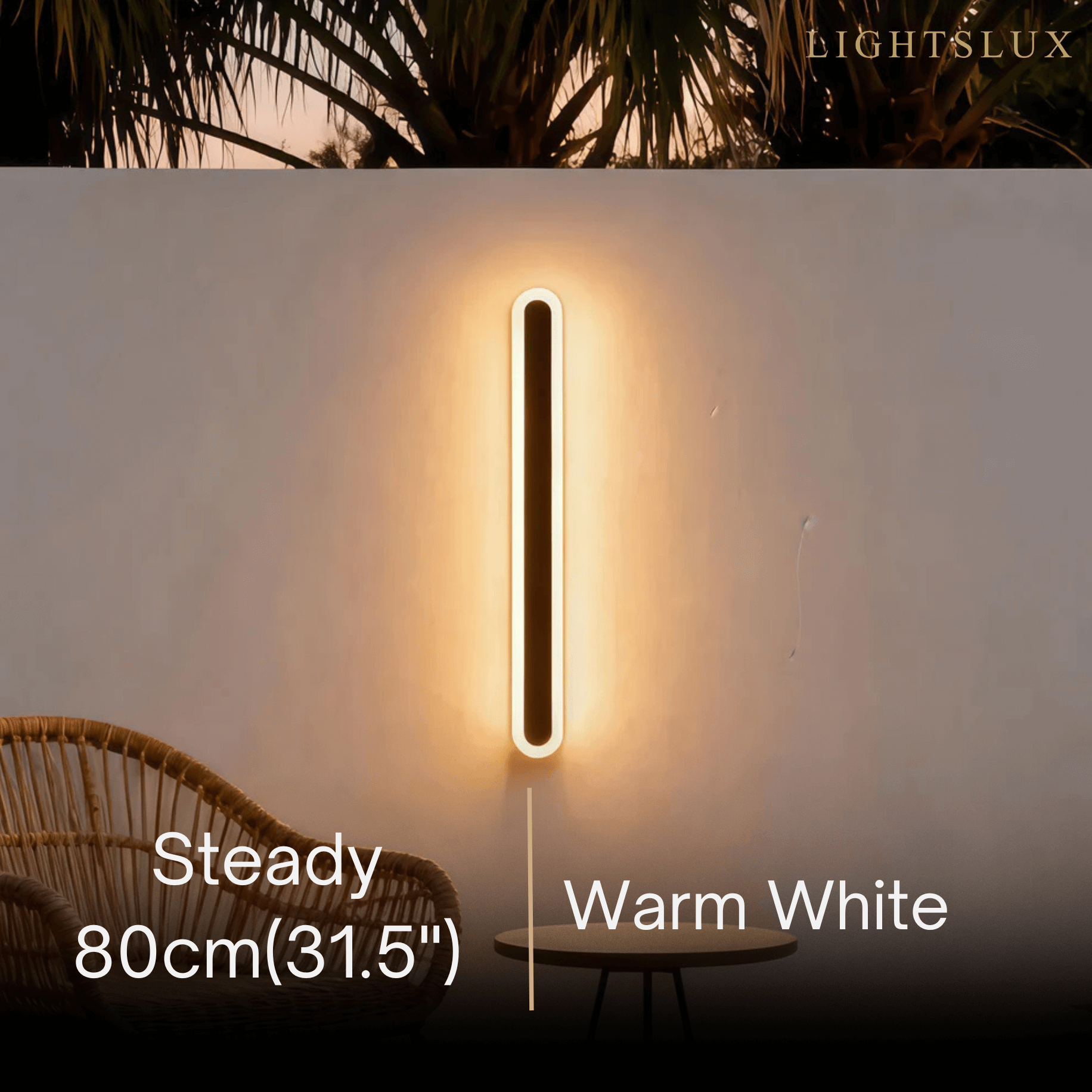 Arcato Modern Linear Outdoor Wall Lamp – Sensor Light for Indoor/Outdoor
