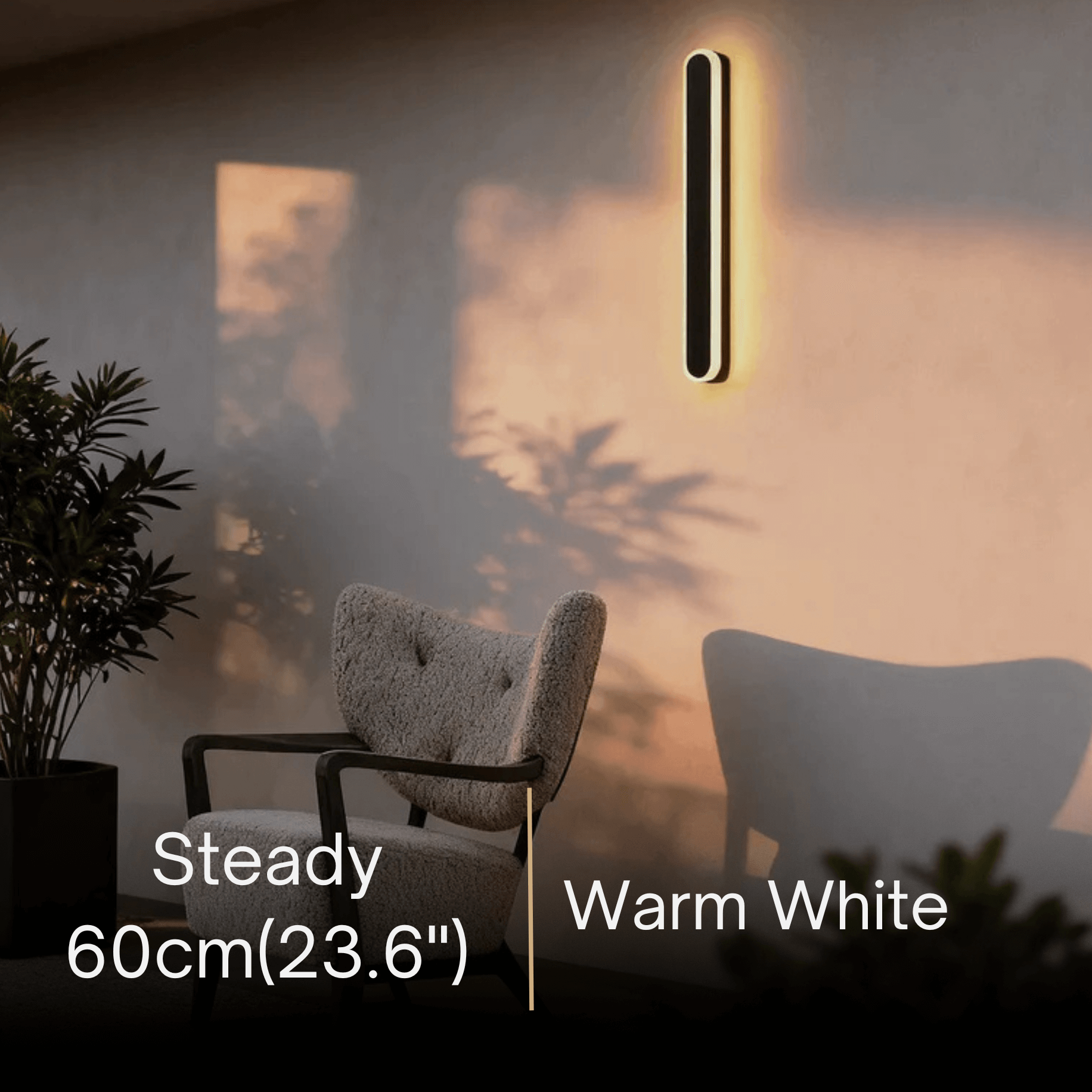 Arcato Modern Linear Outdoor Wall Lamp – Sensor Light for Indoor/Outdoor