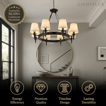 Nebula Vintage Black Chandelier