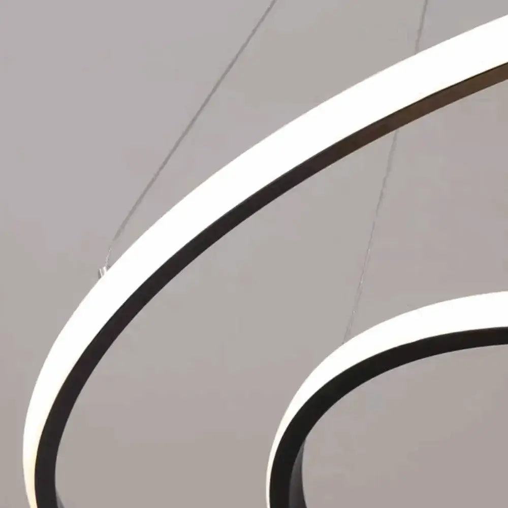 Velora Modern Metal Ring Pendant Light – Fixture for Living