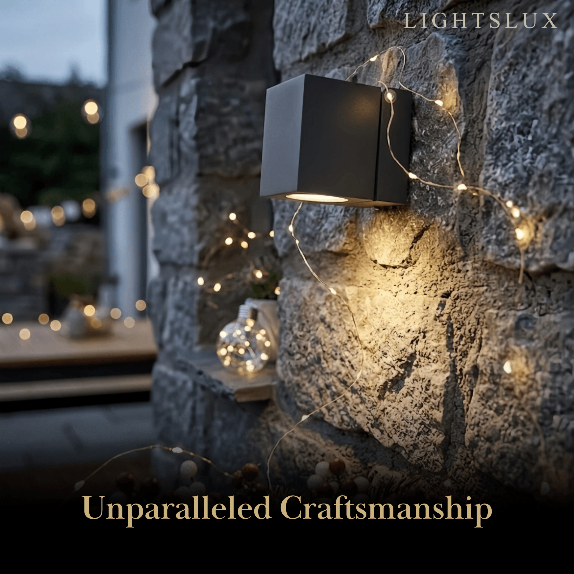 Modern Rotatable Square Wall Lamp - Black Metal
