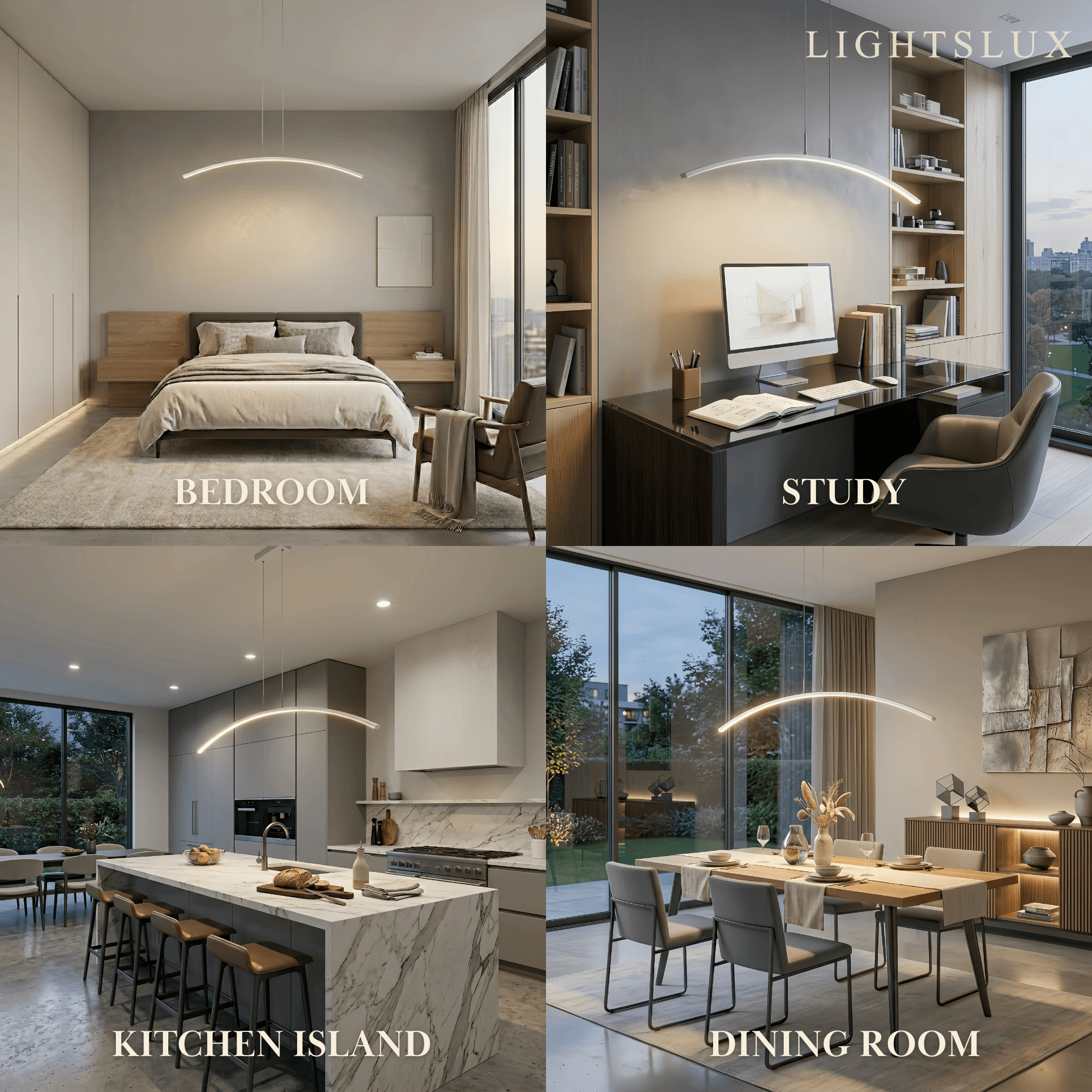 Arcato Minimalist Linear Pendant Light