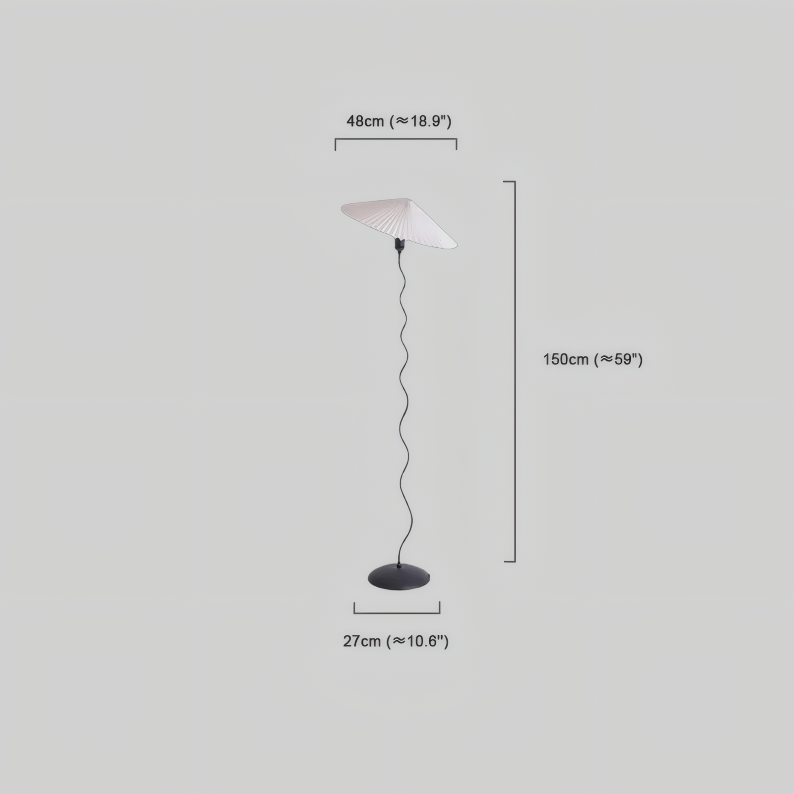Modern Floor Lamp Fabric Dimension