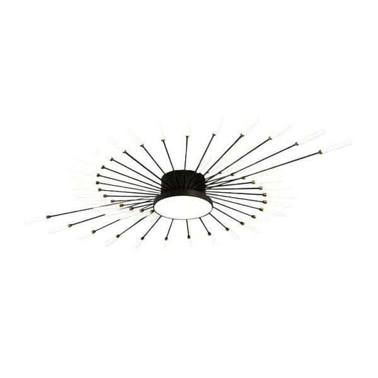 Modern ceiling light living room bedroom design with unique starburst shape and multiple light sources.
