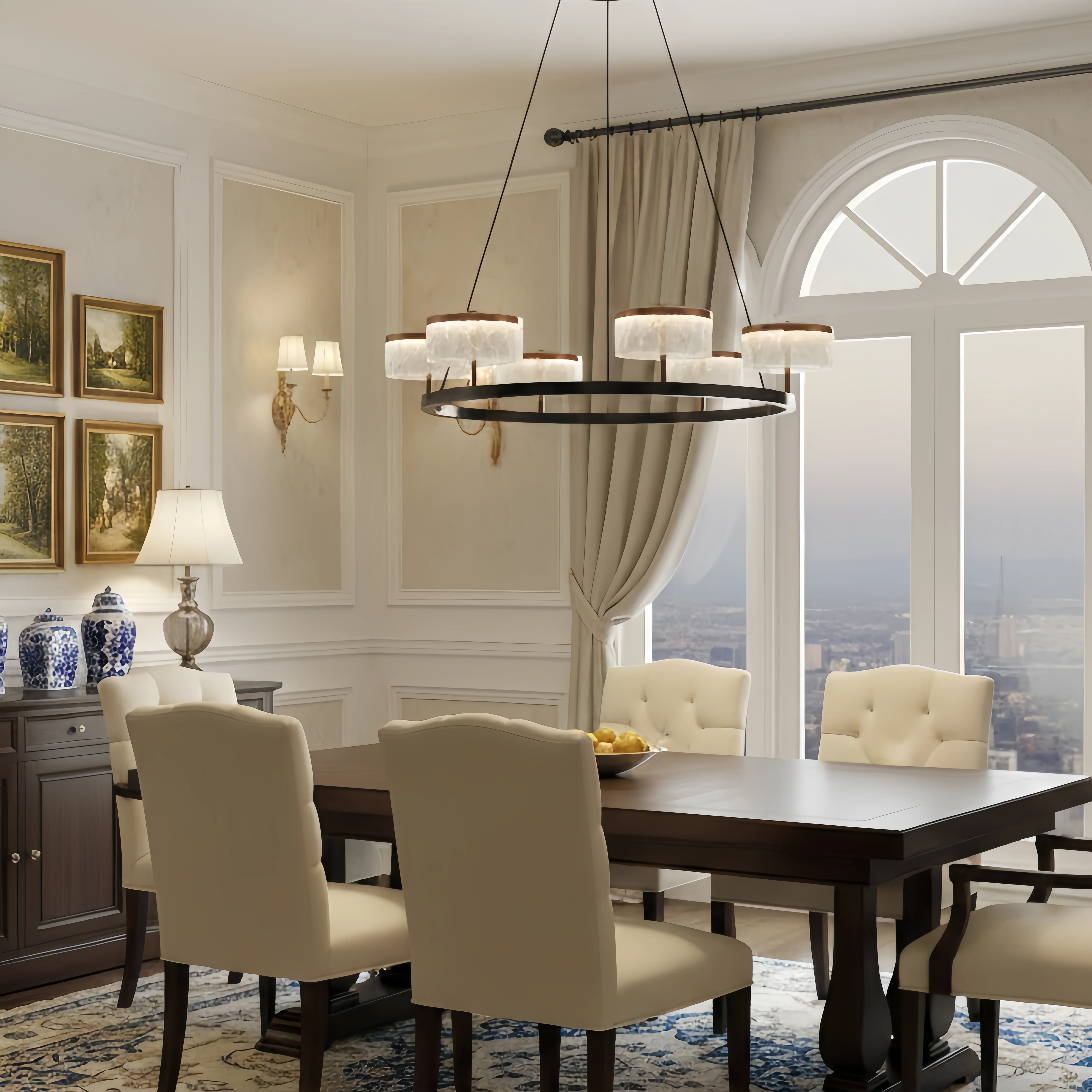Modern Chandelier Kitchen/Dining Room